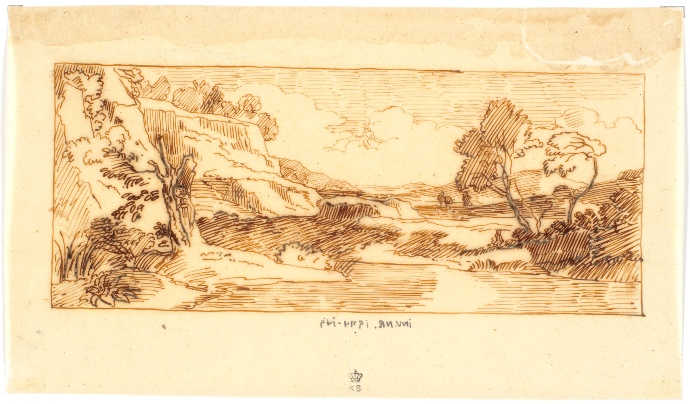 Landskab, Martinus Rørbye, 1803-1848