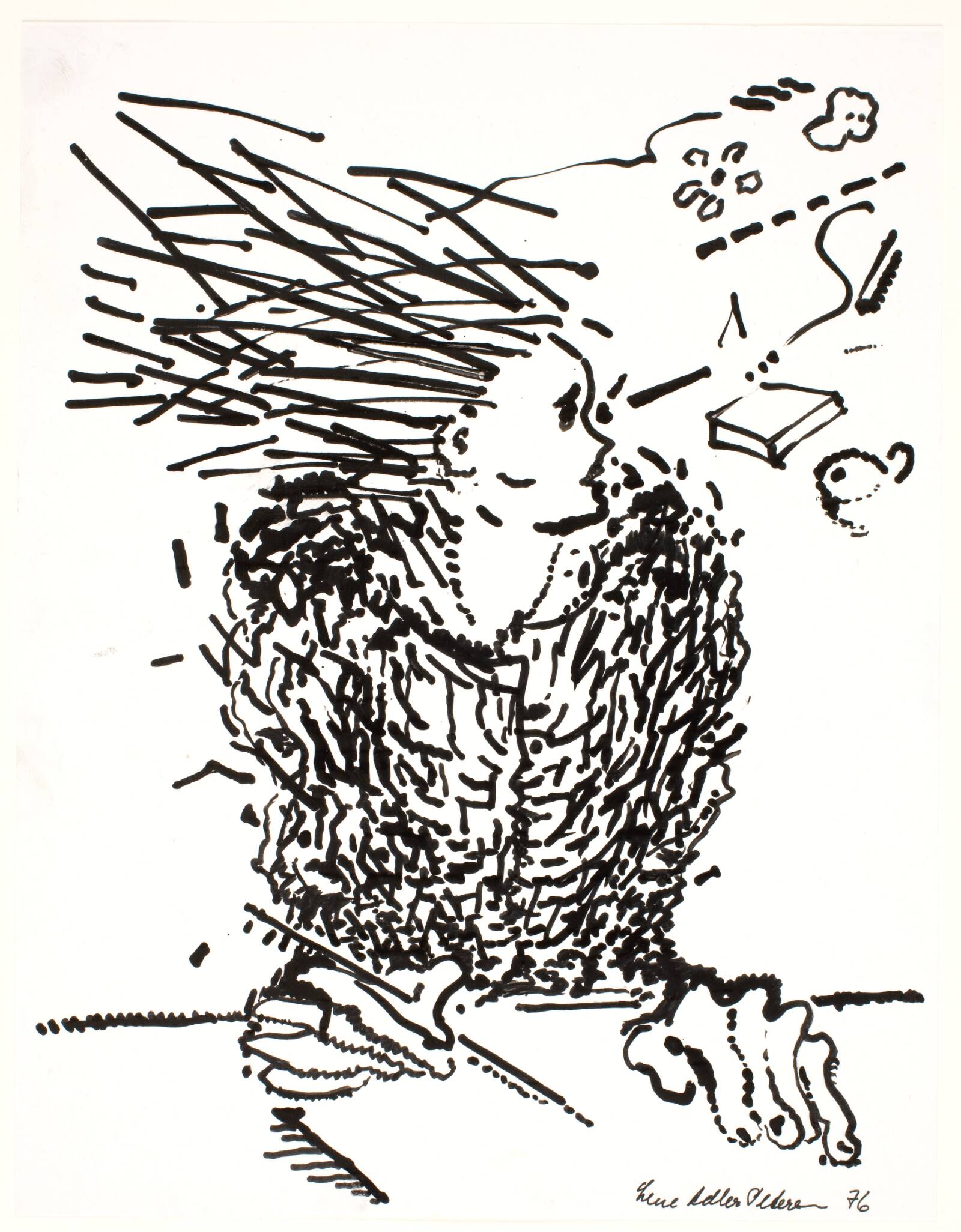 Ved skrivebordet, Lene Adler Petersen, 1976