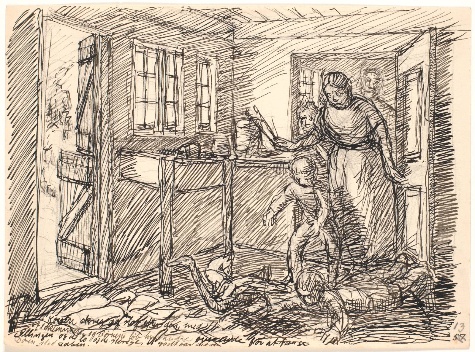 Konen skreg..., Fritz Syberg, 1928