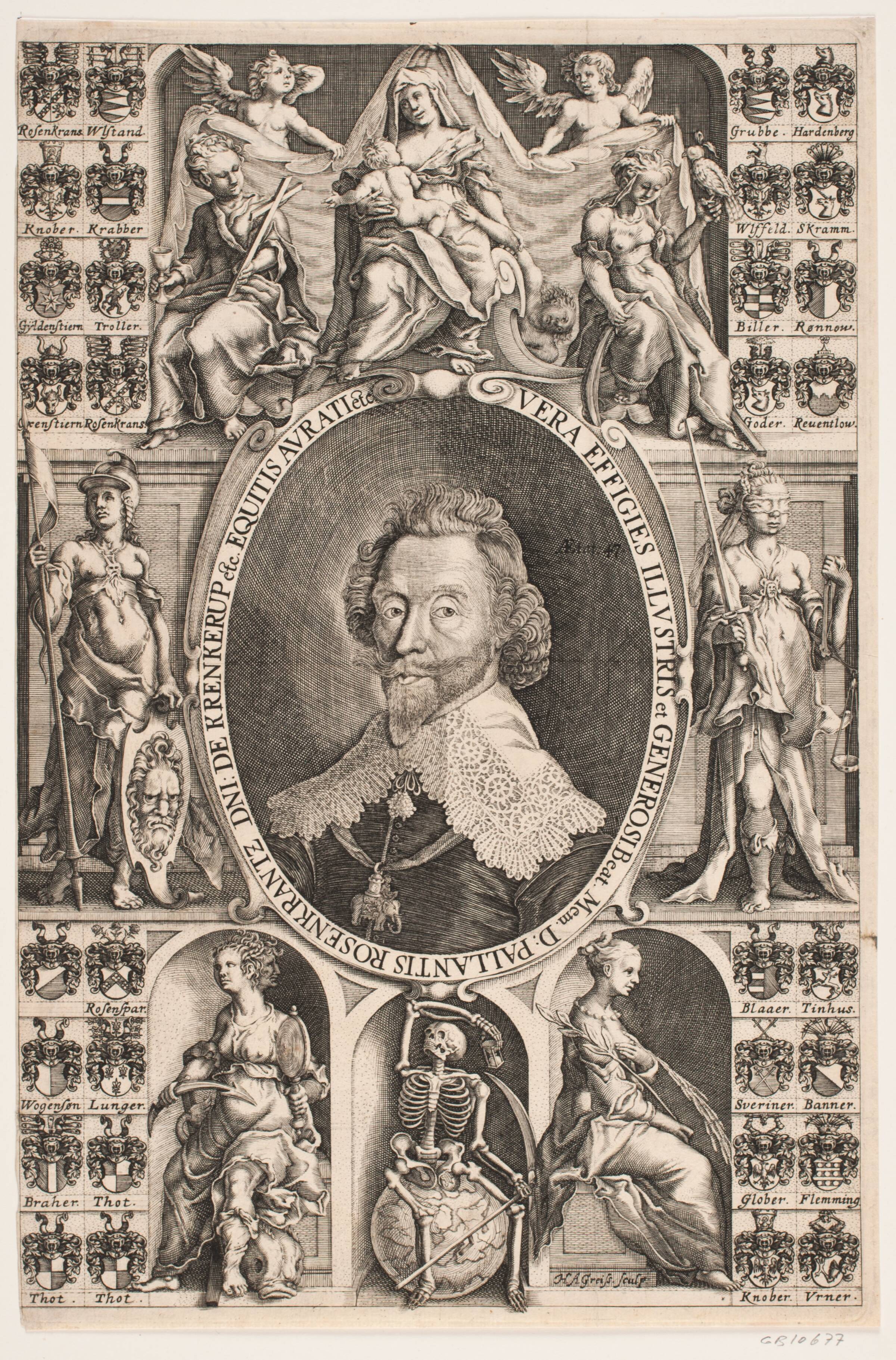 Palle Rosenkrans til Krenkerup, Hans Andreas Greys, 1634-1644