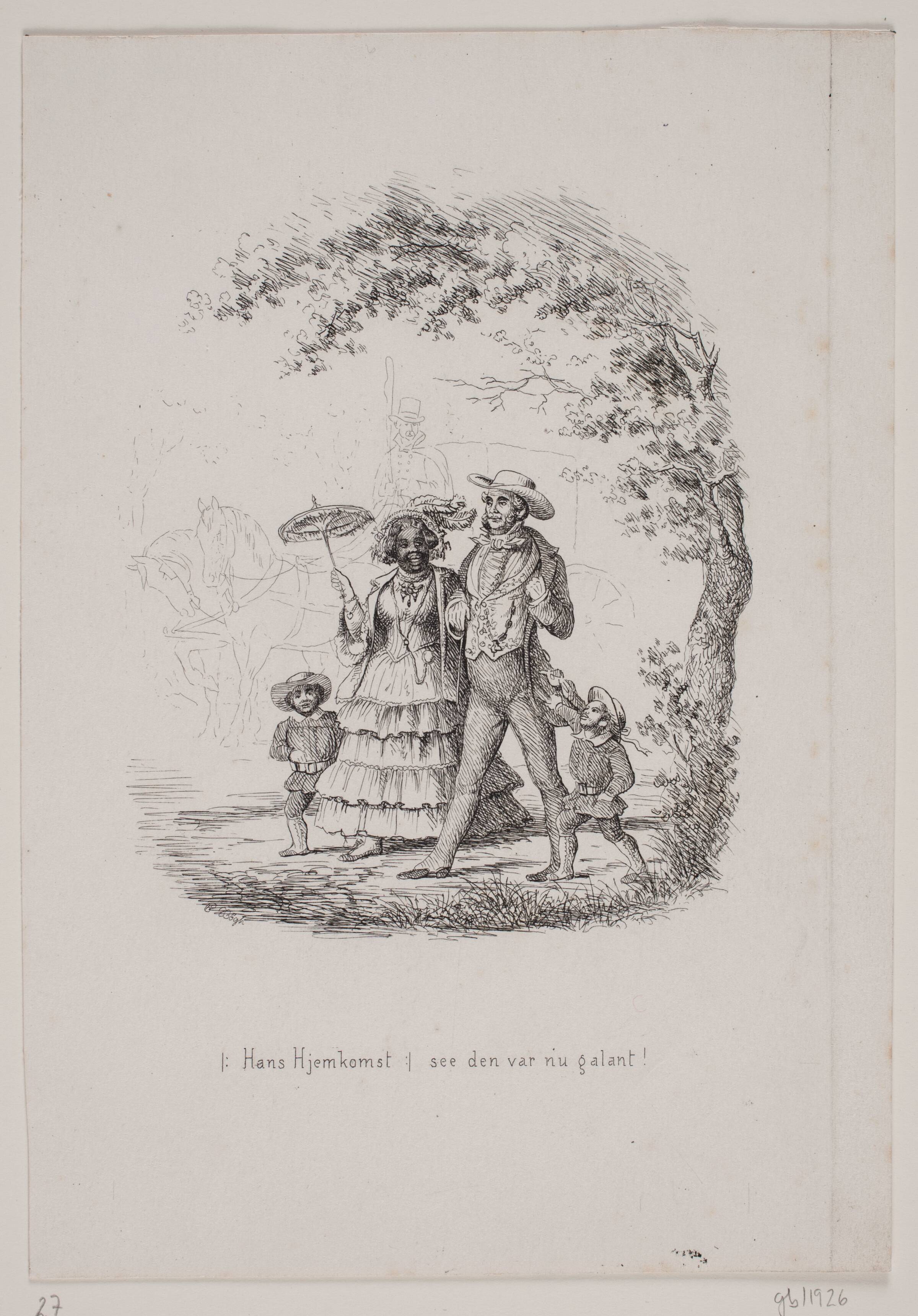 Illustration til digt af Erik Bøgh, Carl Bøgh, 1855