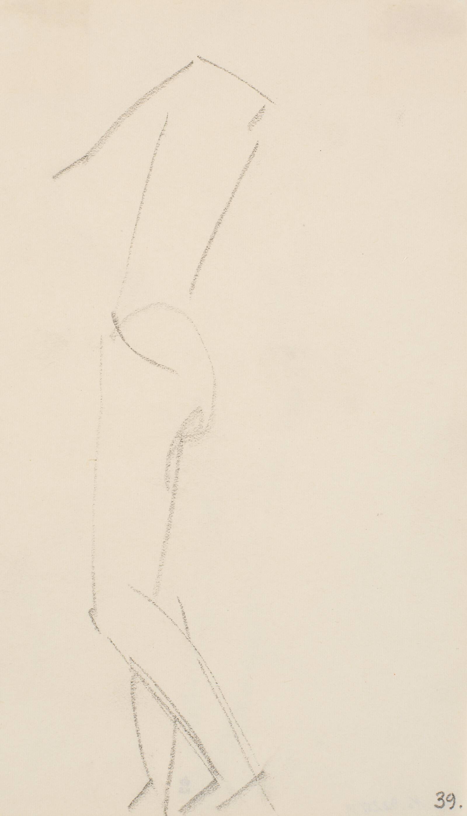 Stående model, Isakson, Karl, 1914-1915