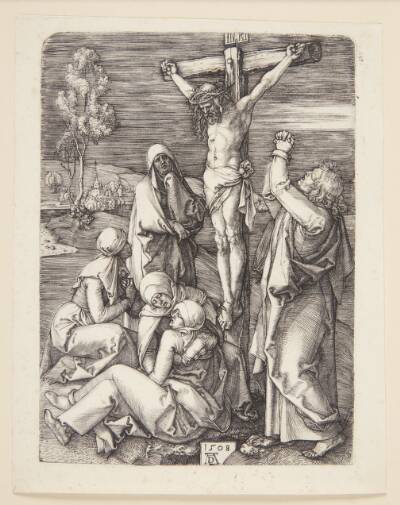 Christus på korset, det større blad