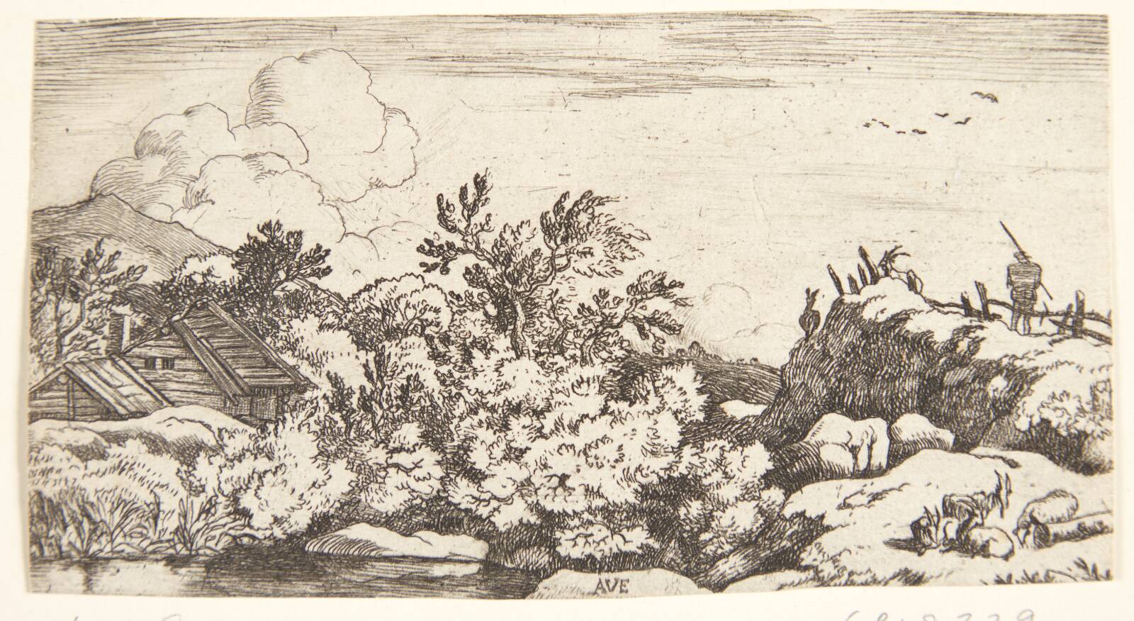 Gedeflok på en bjergside, Allaert van Everdingen, 1621-1675
