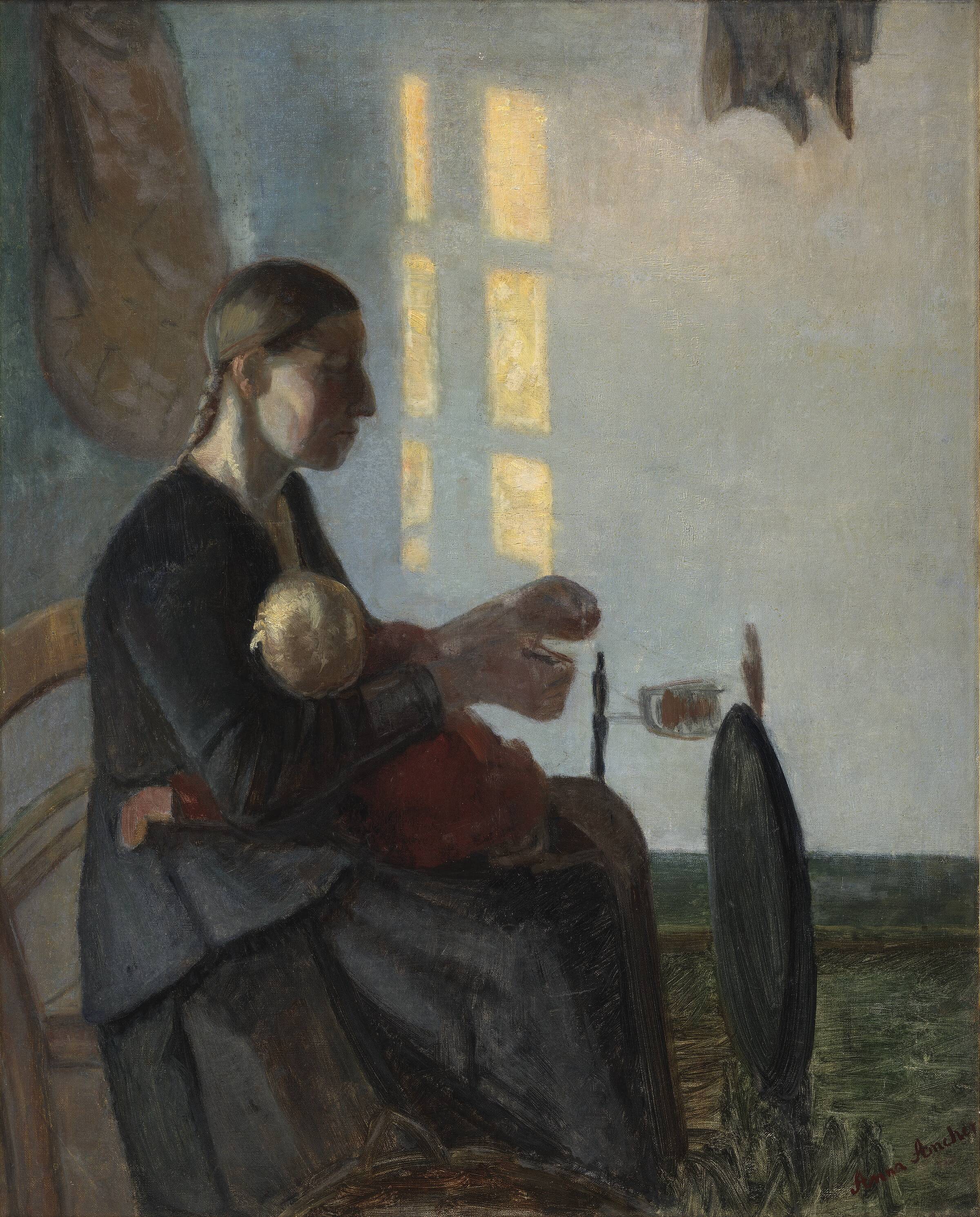 Mor og barn, Anna Ancher, 1888