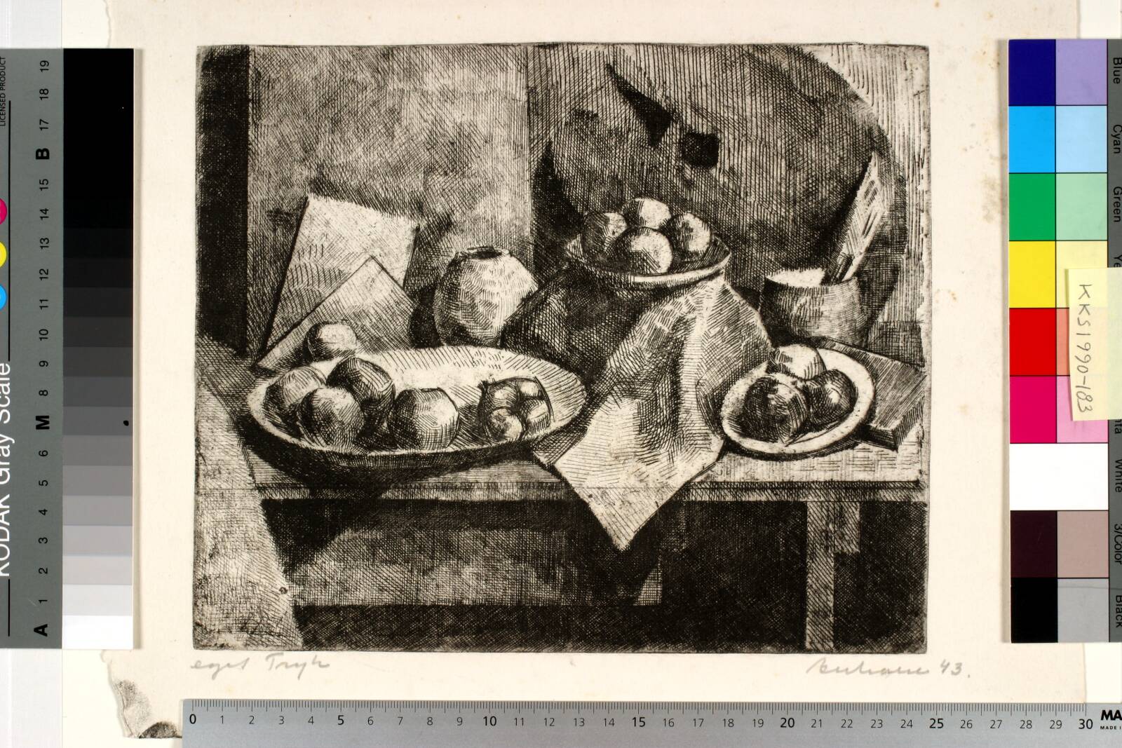 Opstilling, Helge Bertram, 1943