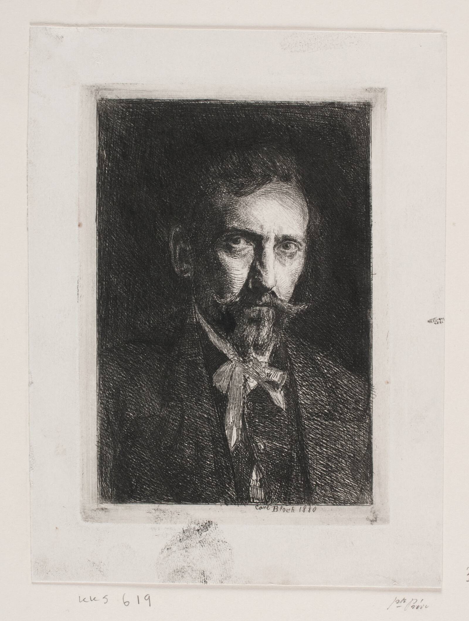 Selvportræt, Carl Bloch, 1880
