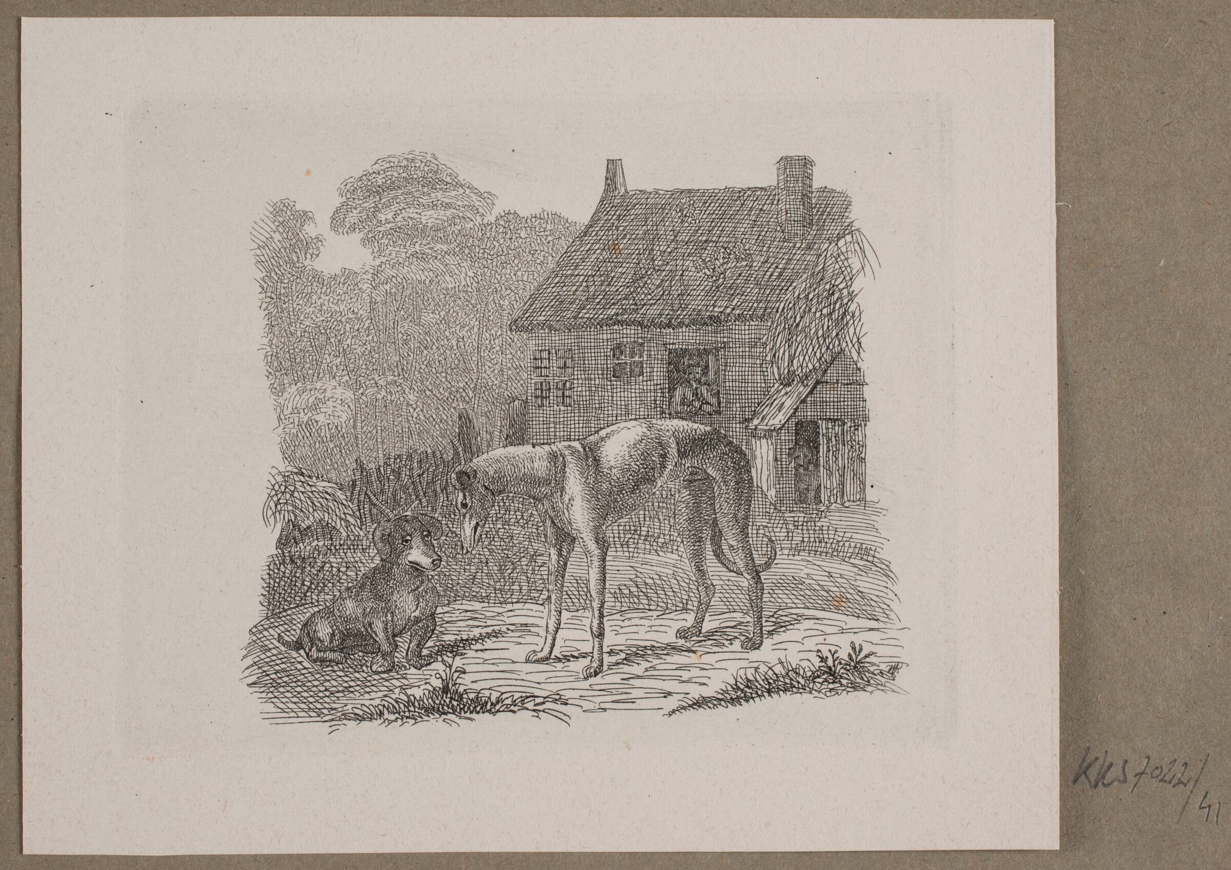 Illustration til O. Specter, "Fabler for Børn", Vilhelm Kyhn, 1838
