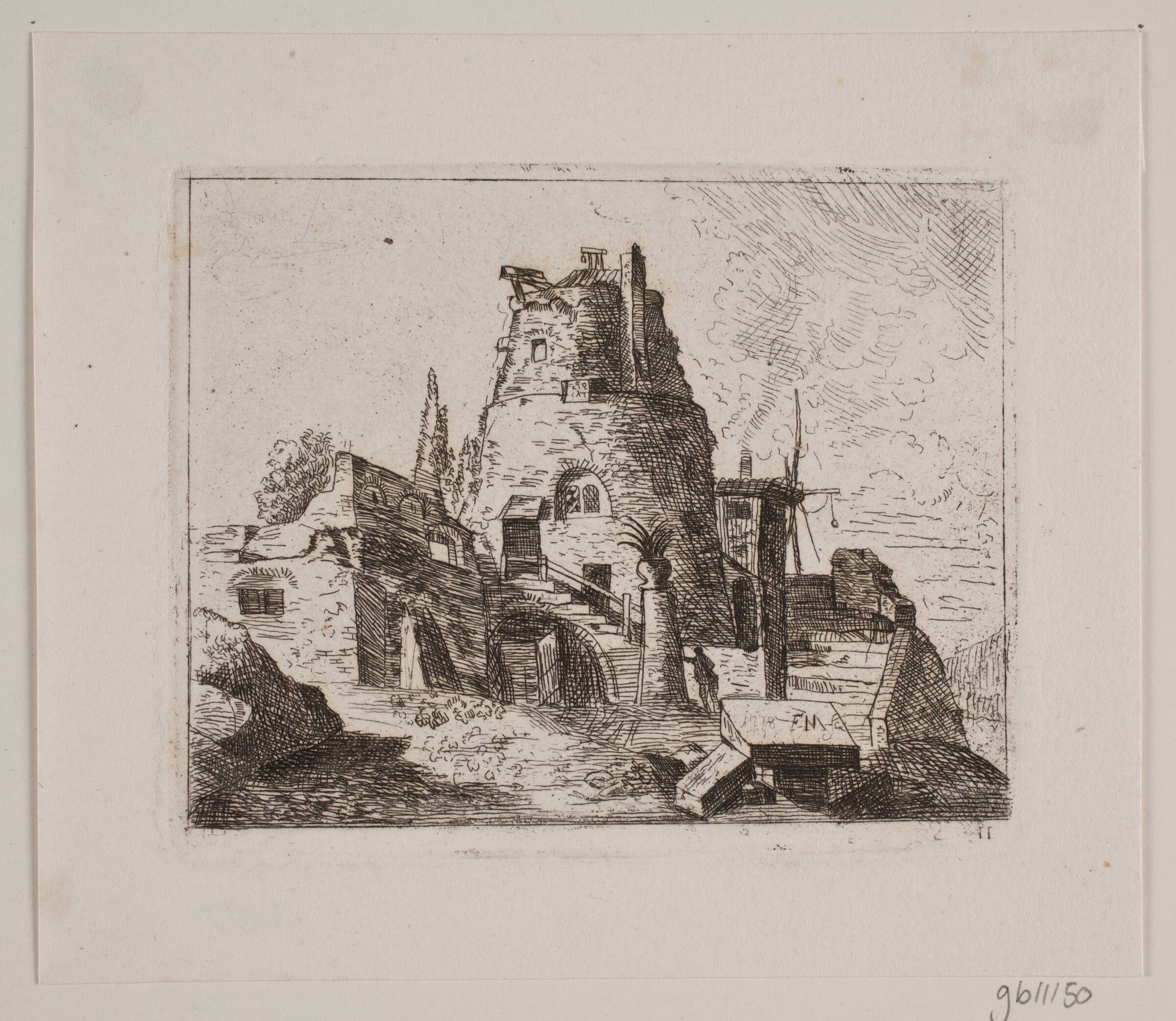 Ruin med tårn, Friedrich Münter, 1778