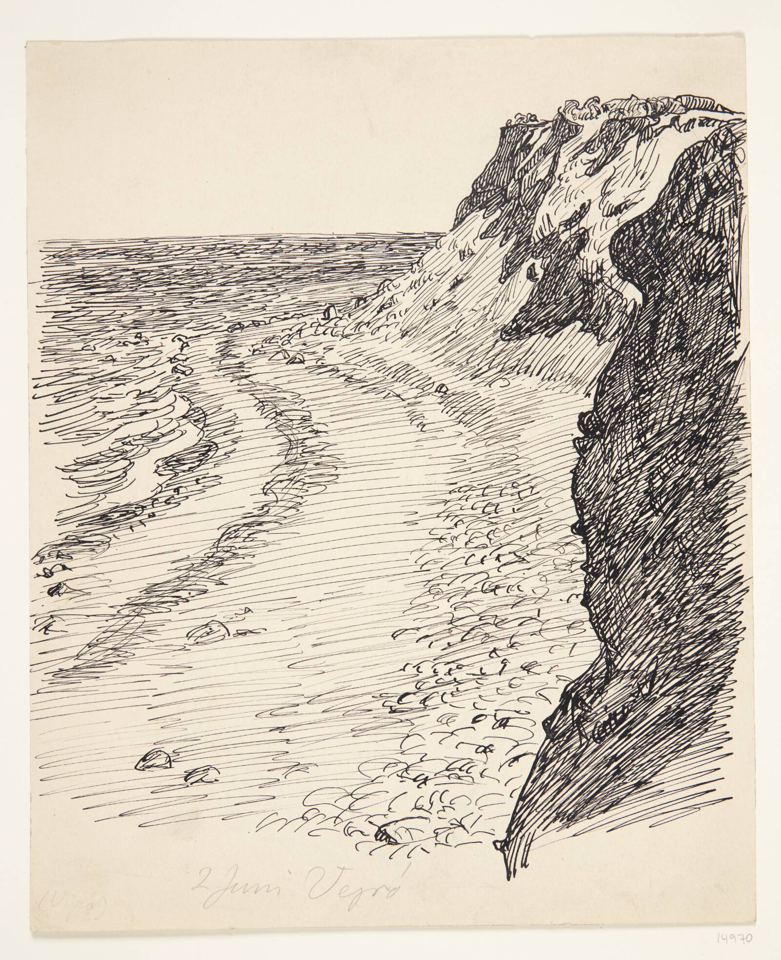 Klint. Vejrø, Johannes Larsen, 1922