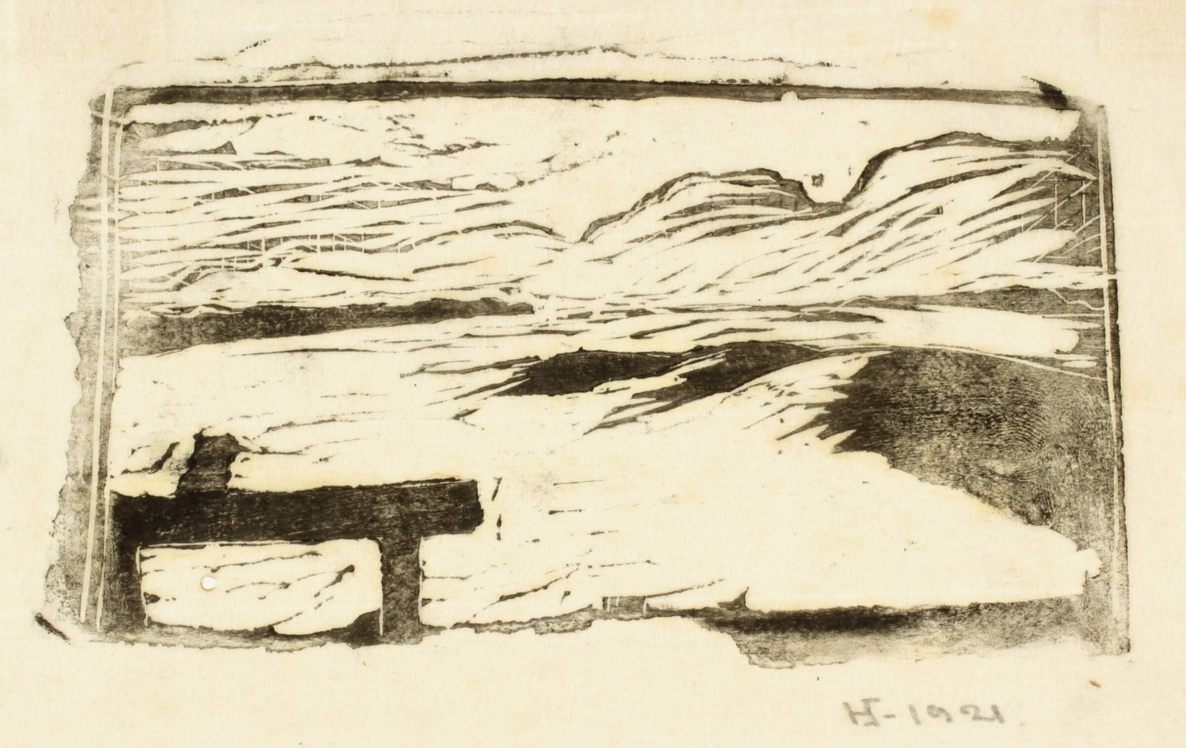Landskab, Holger J. Jensen, 1921