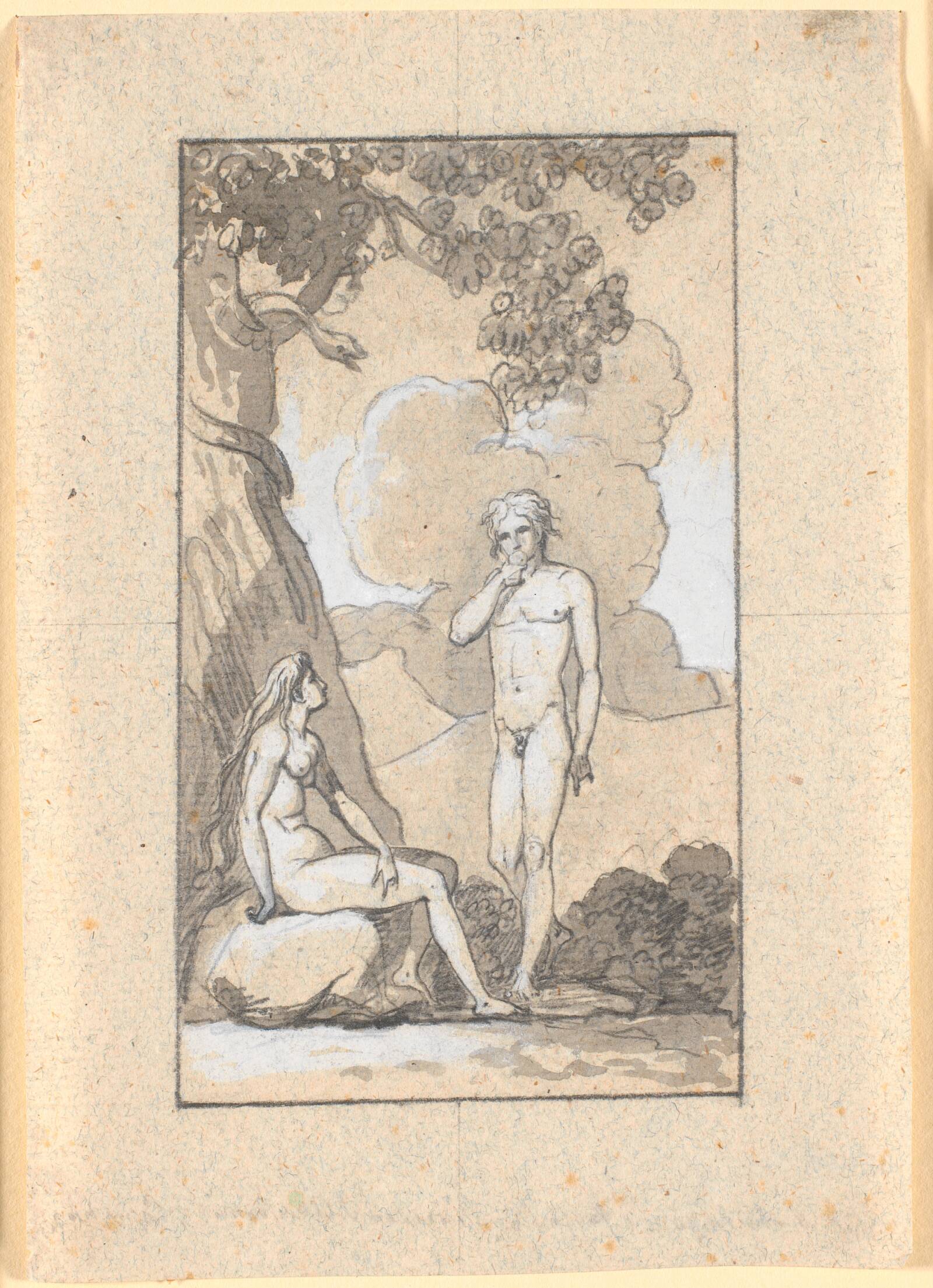 Adam spiser af træet, Nicolai Abildgaard, 1777-1780