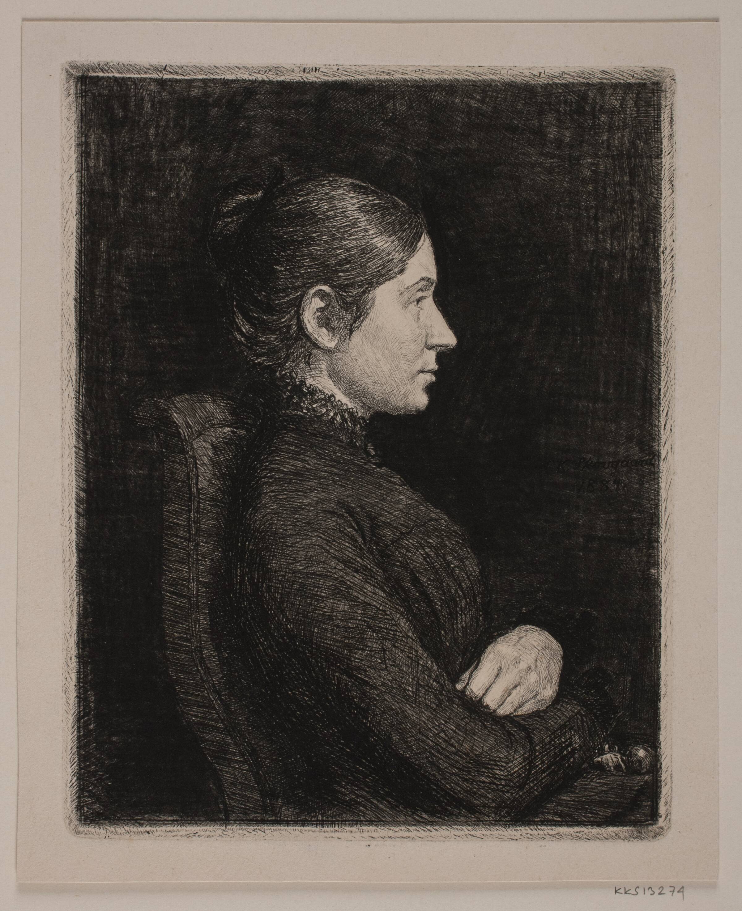 Faster Cathrine, Niels Skovgaard, 1884