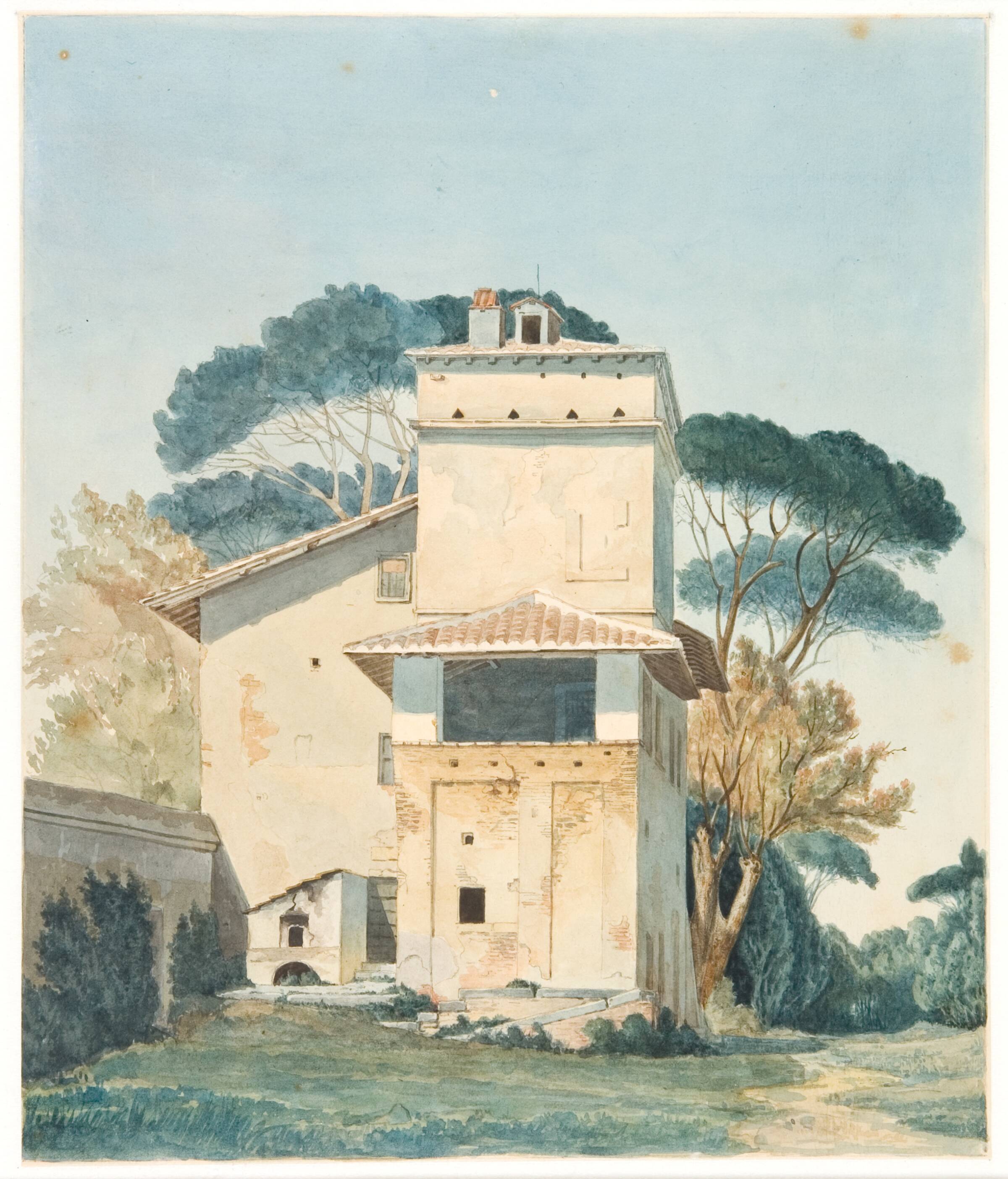 Raffaels atelier i Villa Borgheses have. Rom, Fritz Petzholdt, 1805-1838