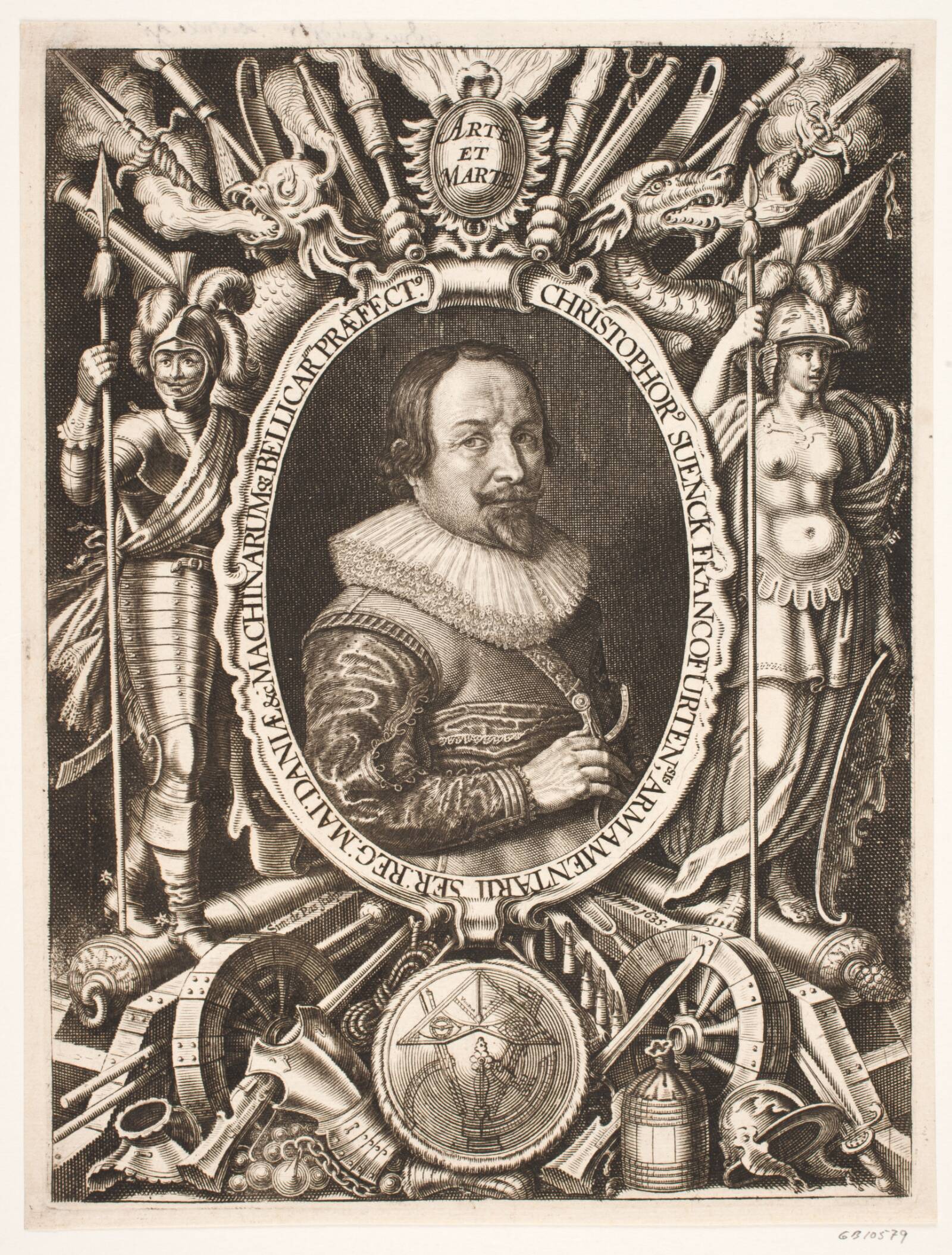Christopher Suencke, chef for Tøjhuset, Simon de Pas, 1635