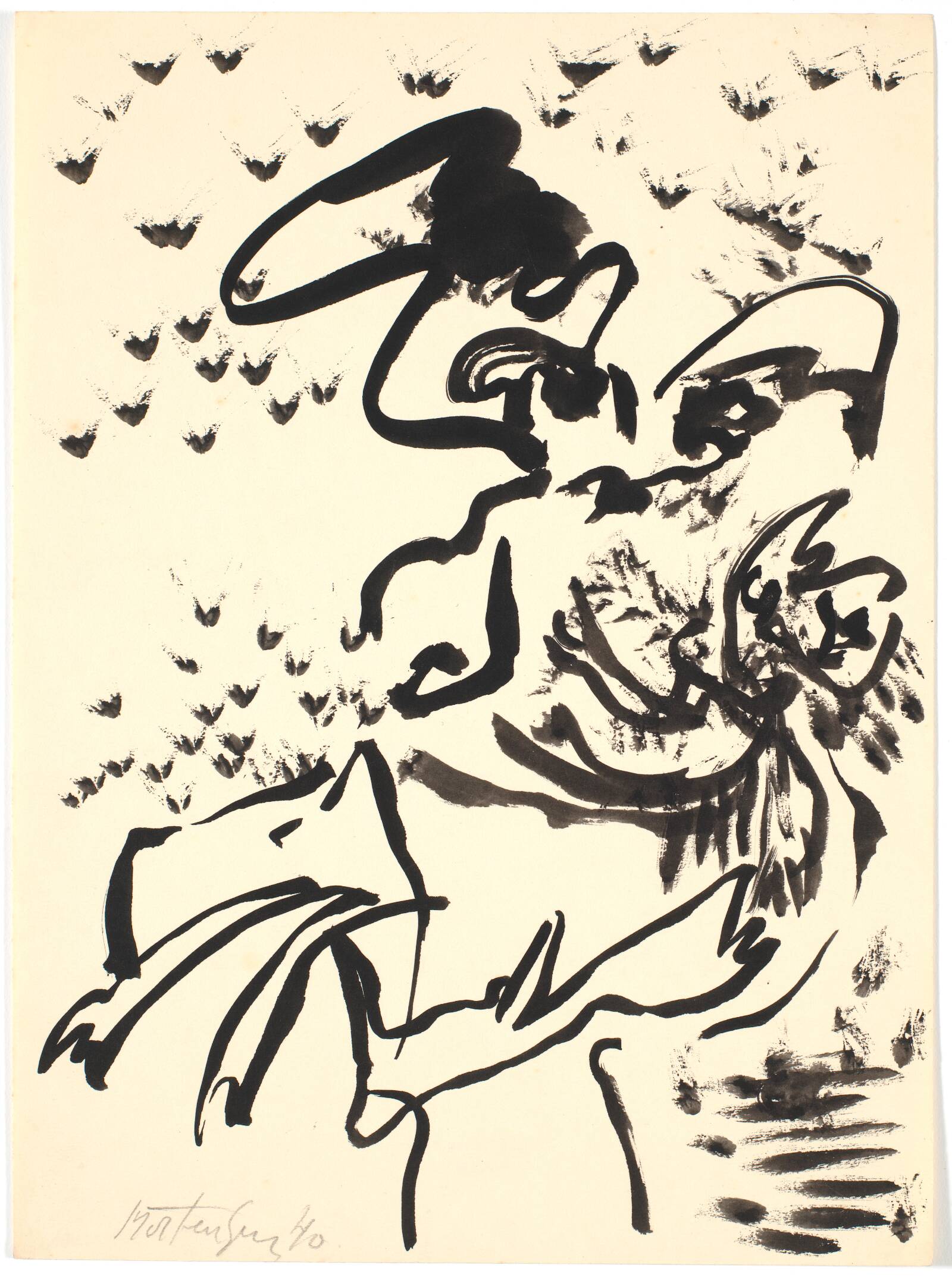 Mor-barn figur, Richard Mortensen, 1941-1943