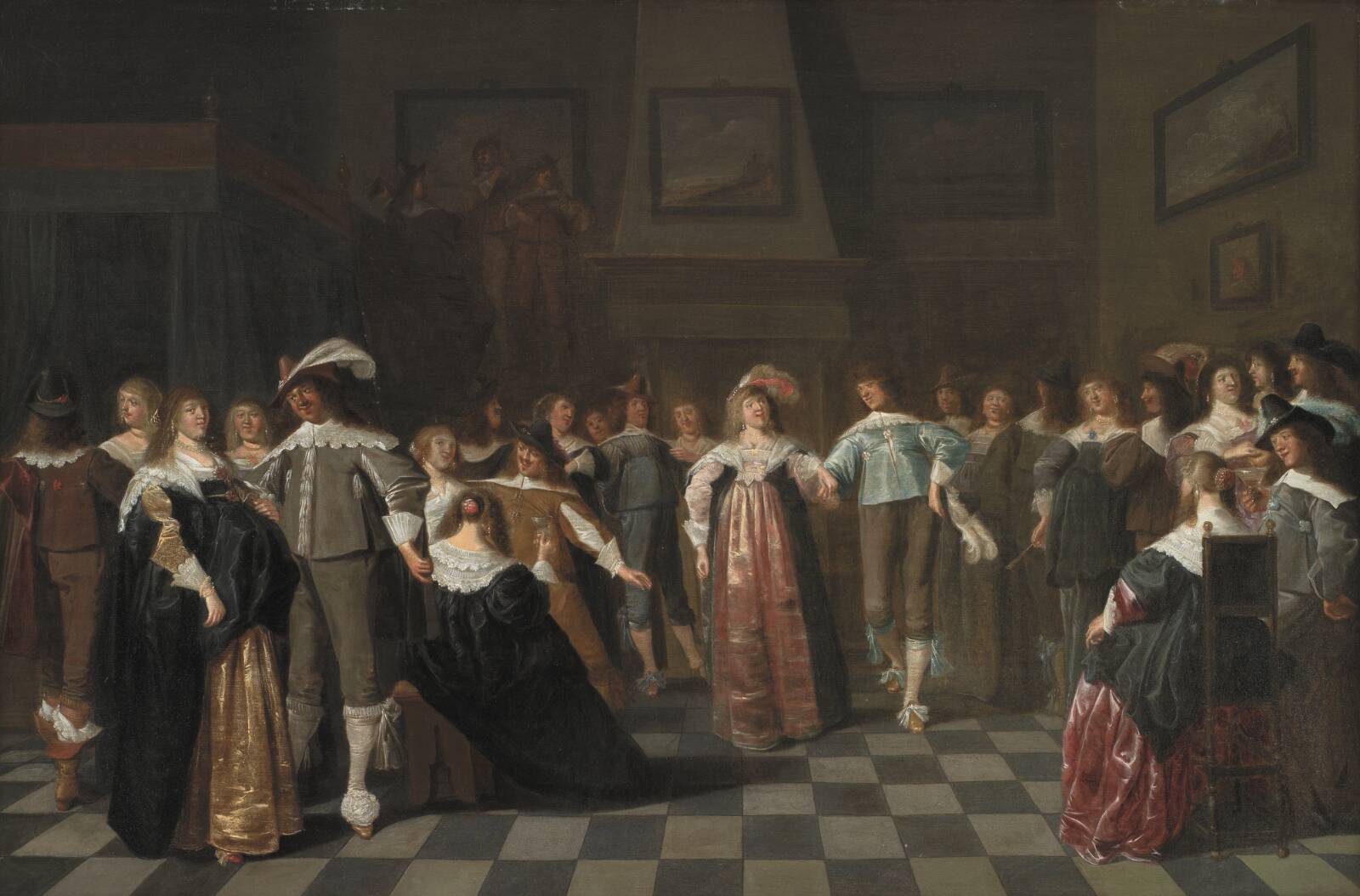 Et bal, Dirck Hals, 1643