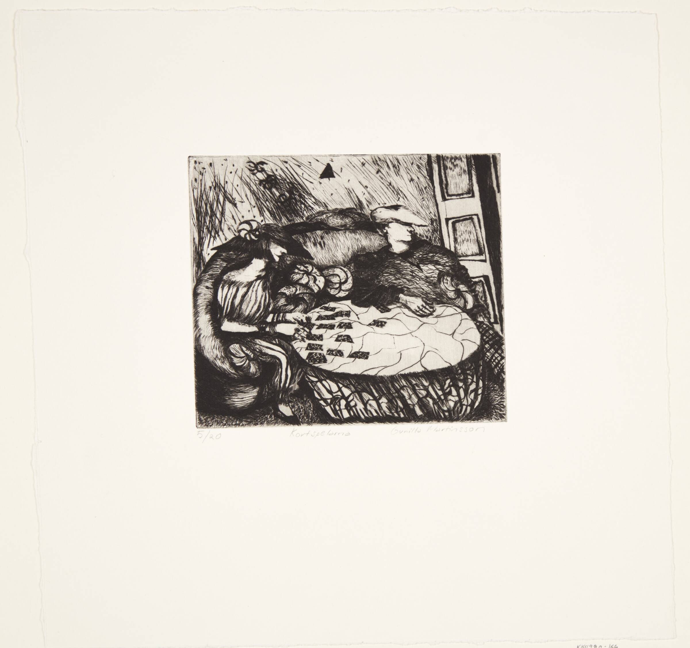 "Kortspelarna", Gunilla Martinsson, 1970-1980