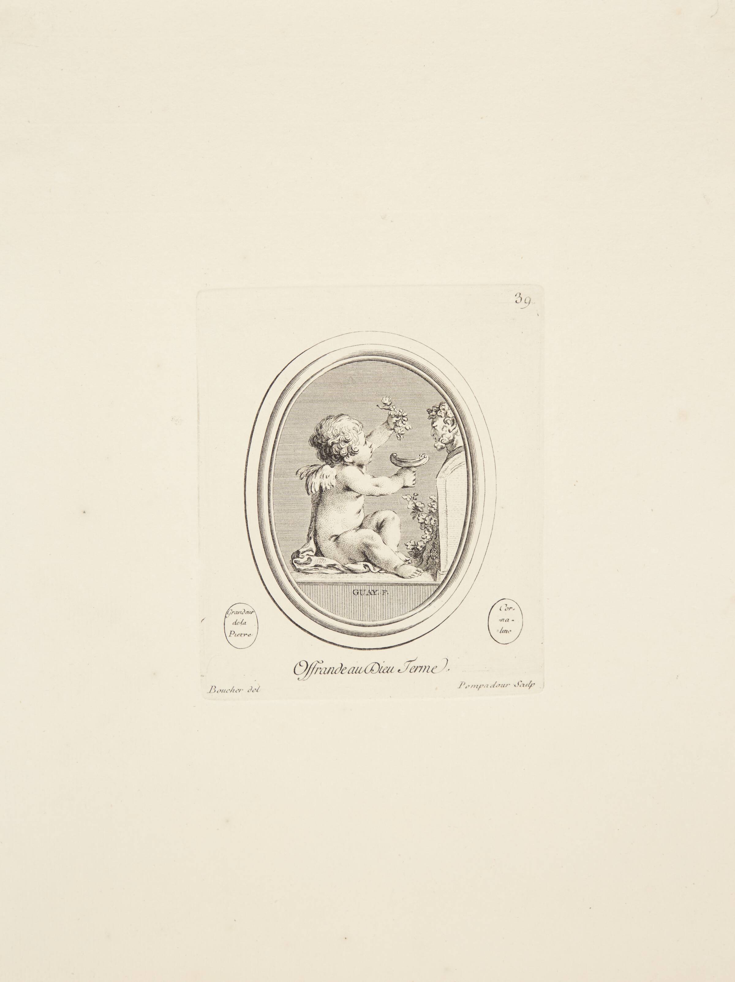 Offer til guden Terminus, Madame de Pompadour, 1753-1757