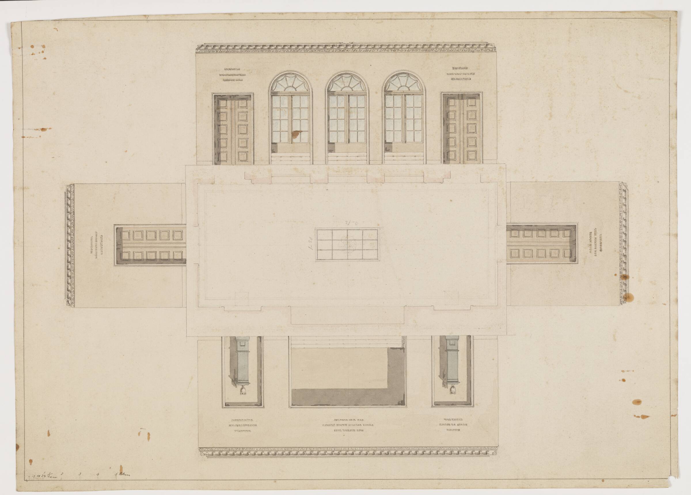 Forslag til skuespillerfoyeren, Jørgen Koch, 1837