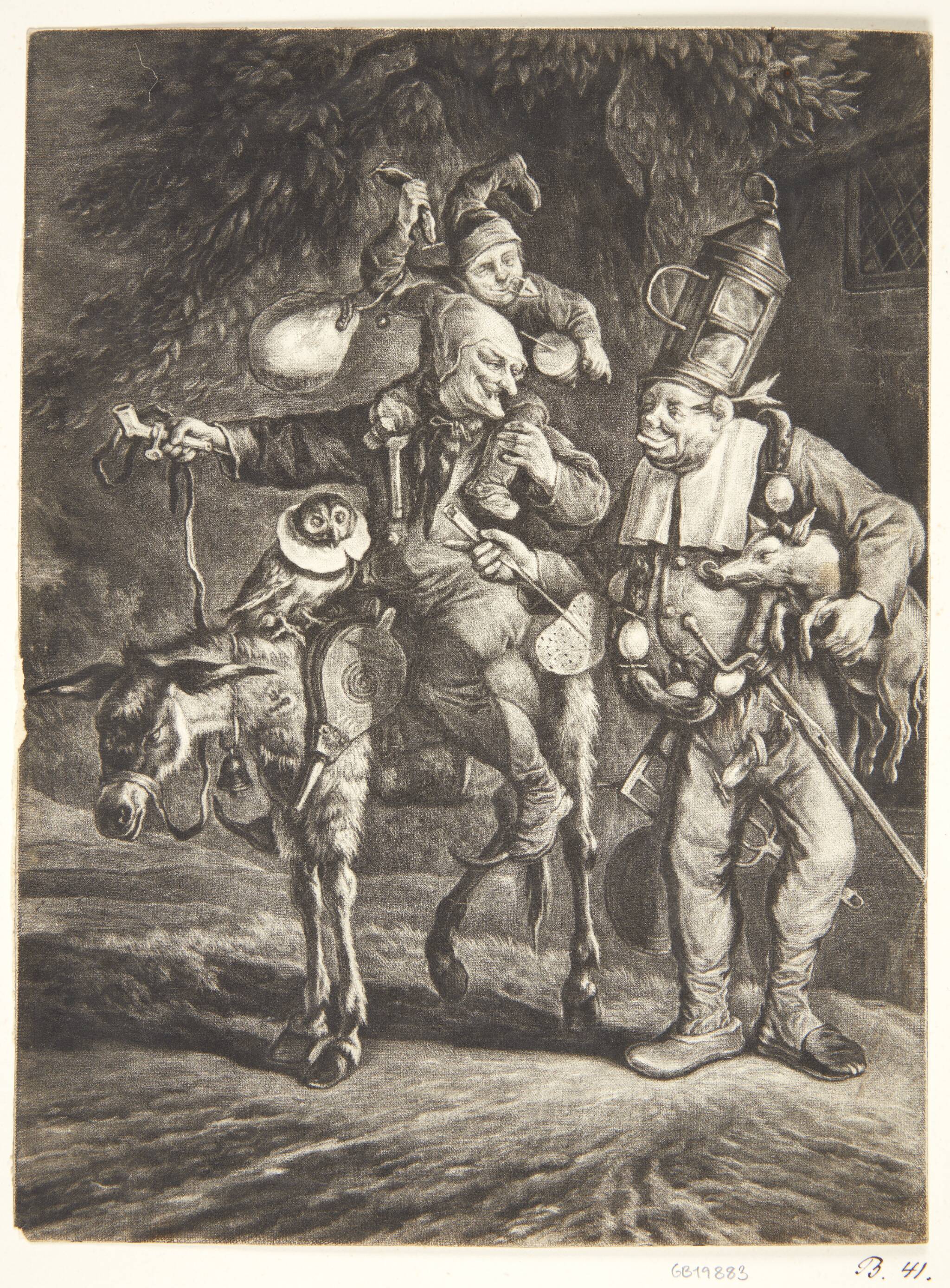Vi er syv. Tre tosser, en ugle, et æsel og en gris