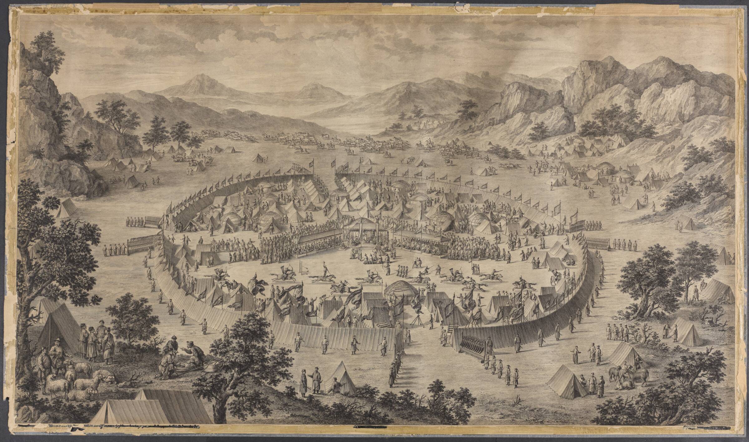 Badakhsans Khan overgiver sig, Pierre Philippe Choffard, 1772