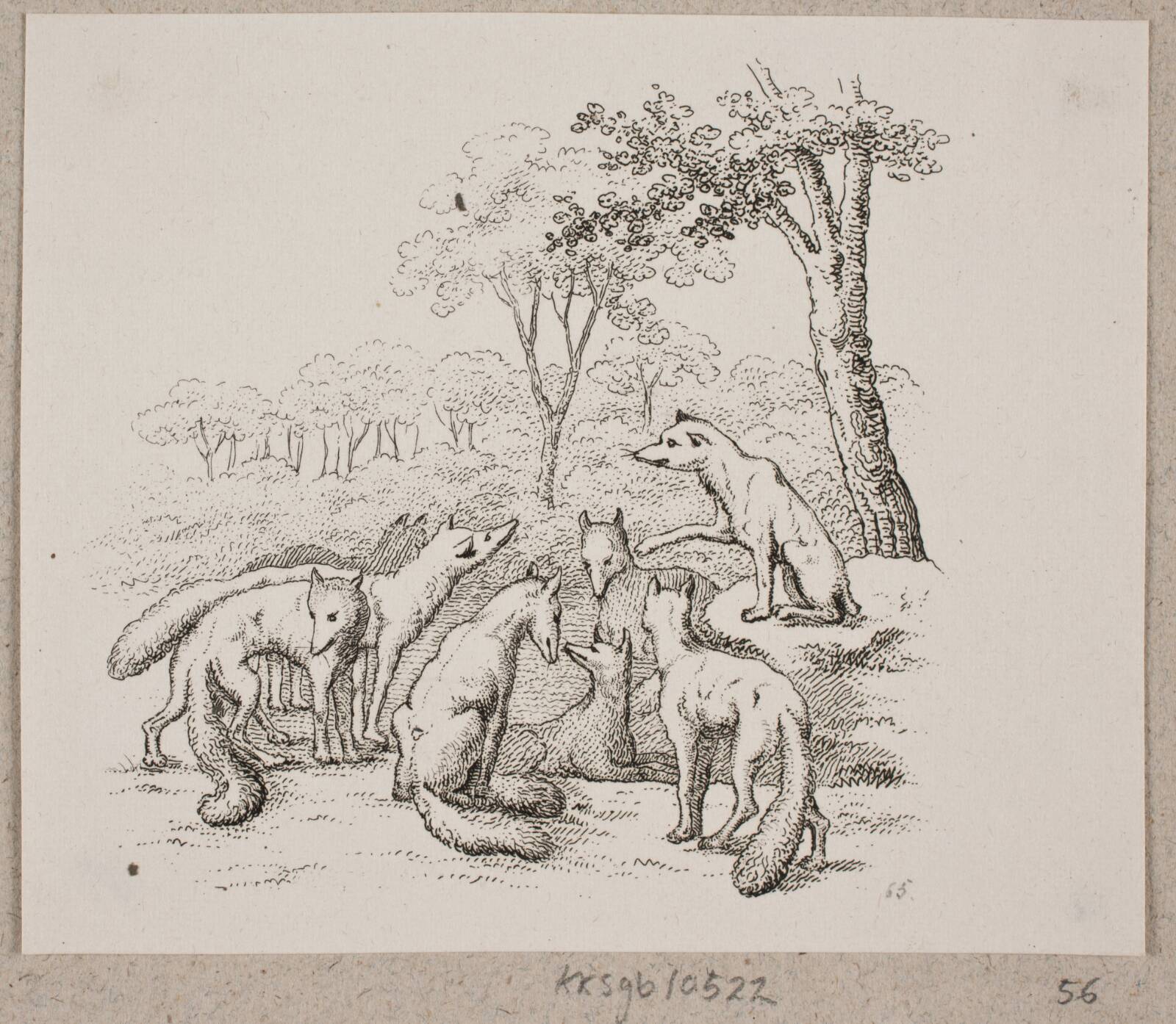 Rævene holder møde, Oluf Olufsen Bagge, 1831-1833