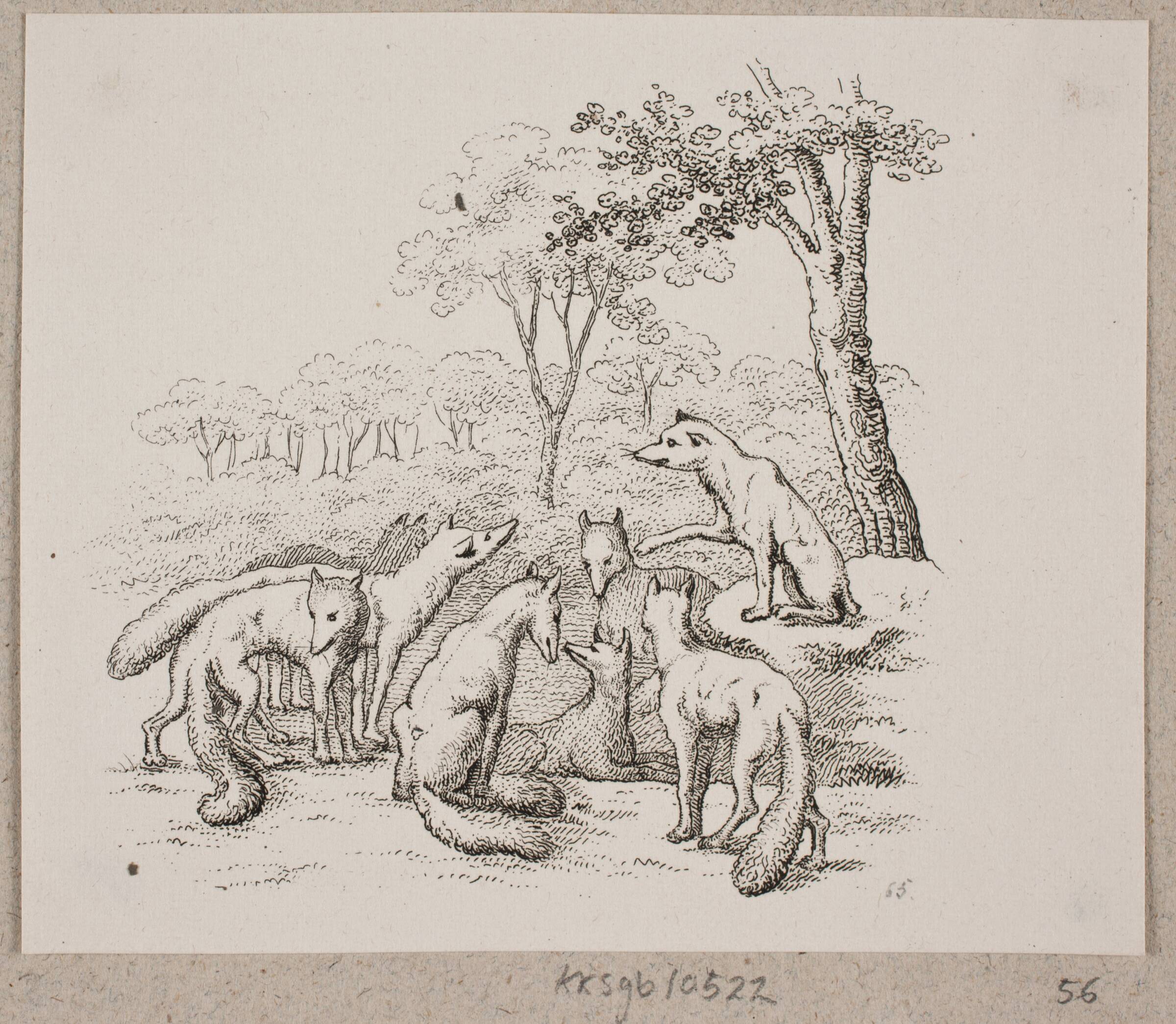 Rævene holder møde, Oluf Olufsen Bagge, 1831-1833