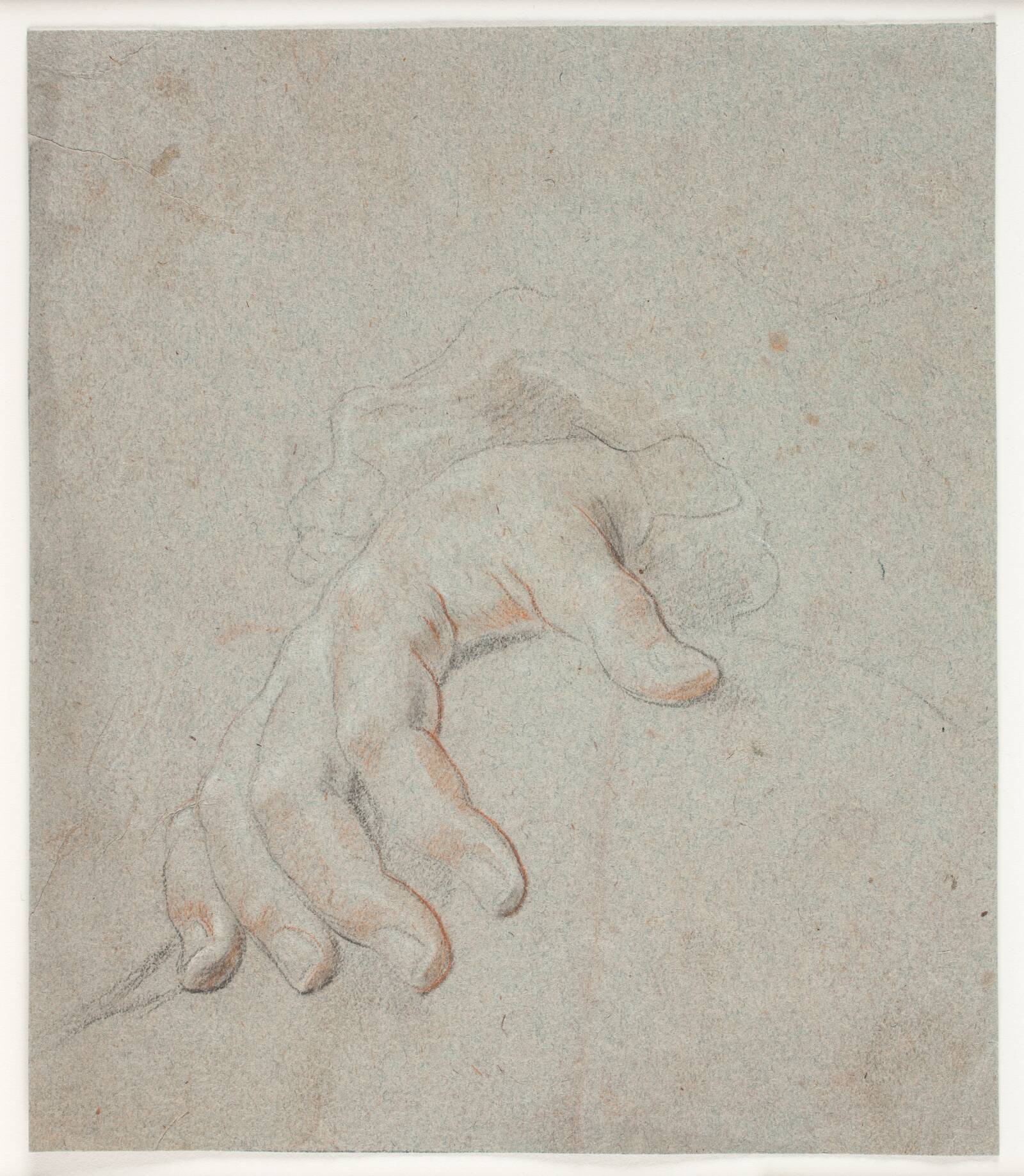 Studie af en hånd, Hendrik Krock, 1671-1738