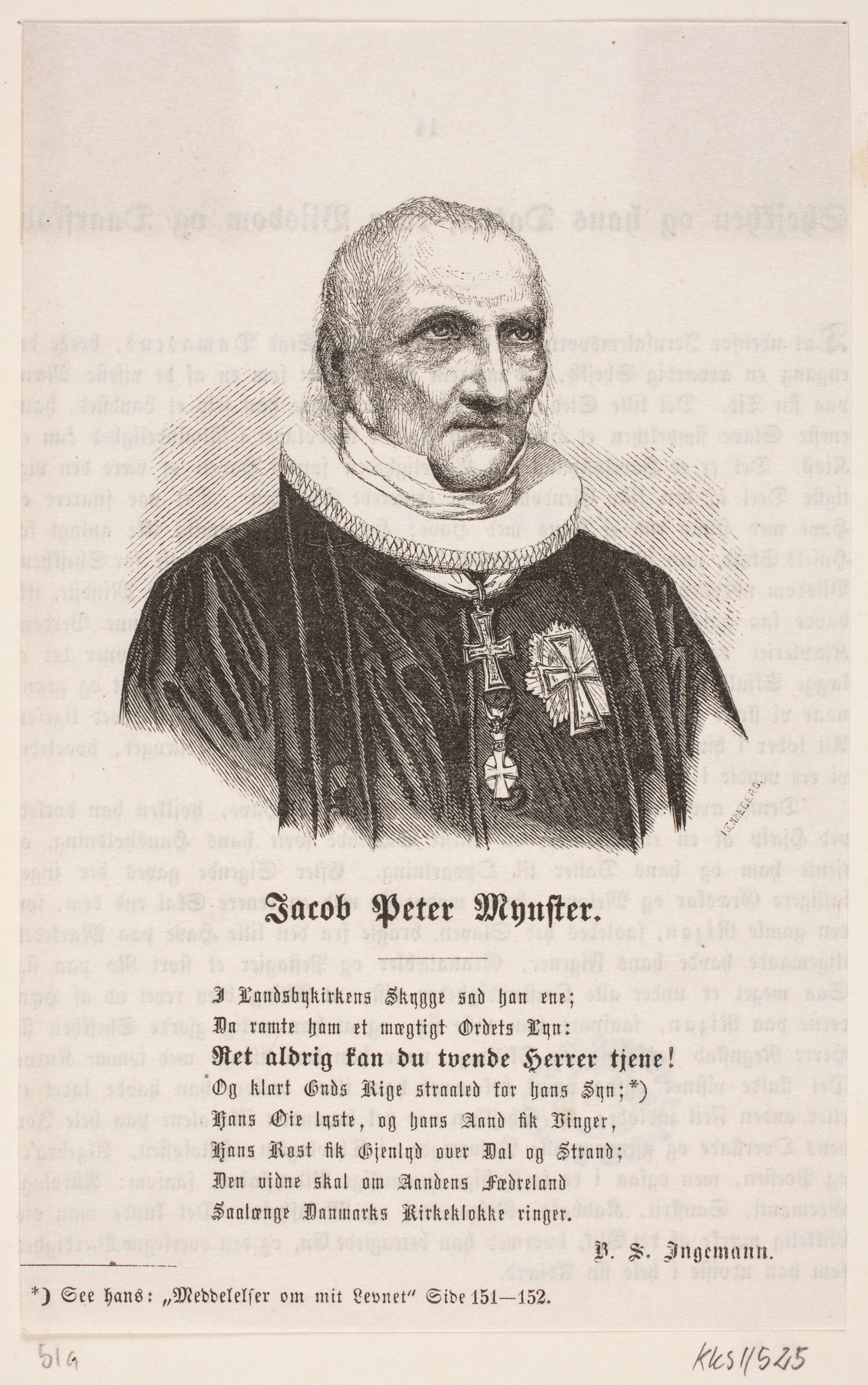 J. P. Mynster, H.C. Henneberg, 1826-1893