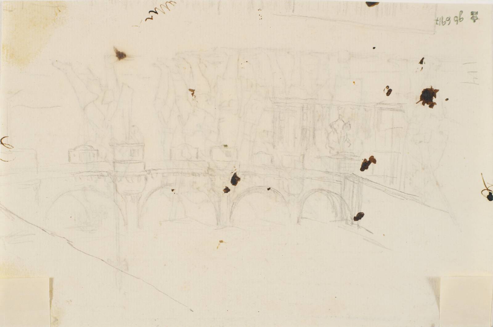 En af broerne over Seinen, C.A. Lorentzen, 1746-1828