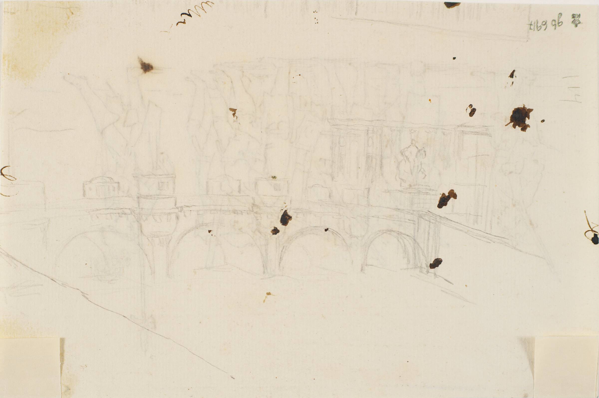 En af broerne over Seinen, C.A. Lorentzen, 1746-1828