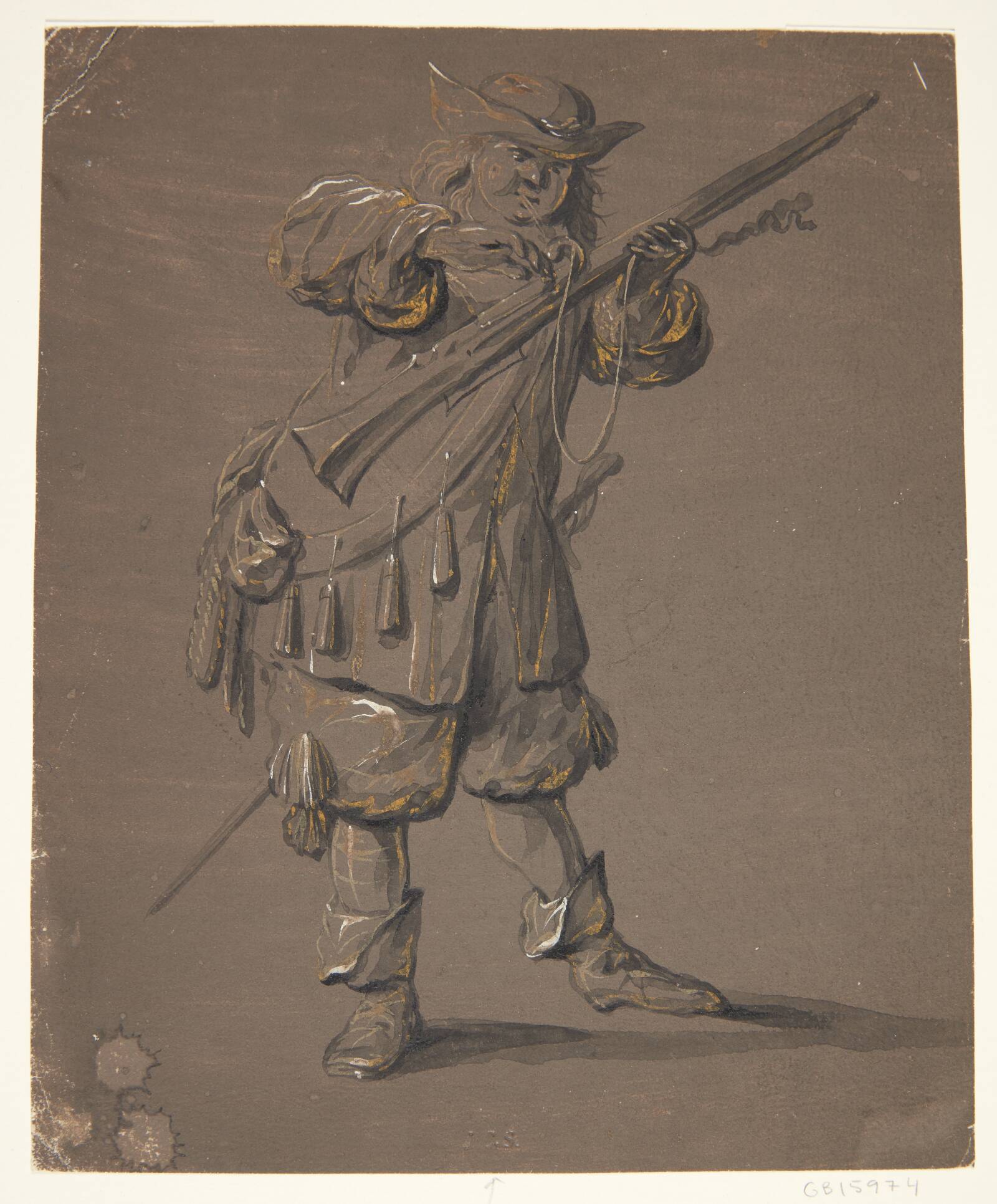 Soldat med gevær, Johan le Ducq, 1629-1676