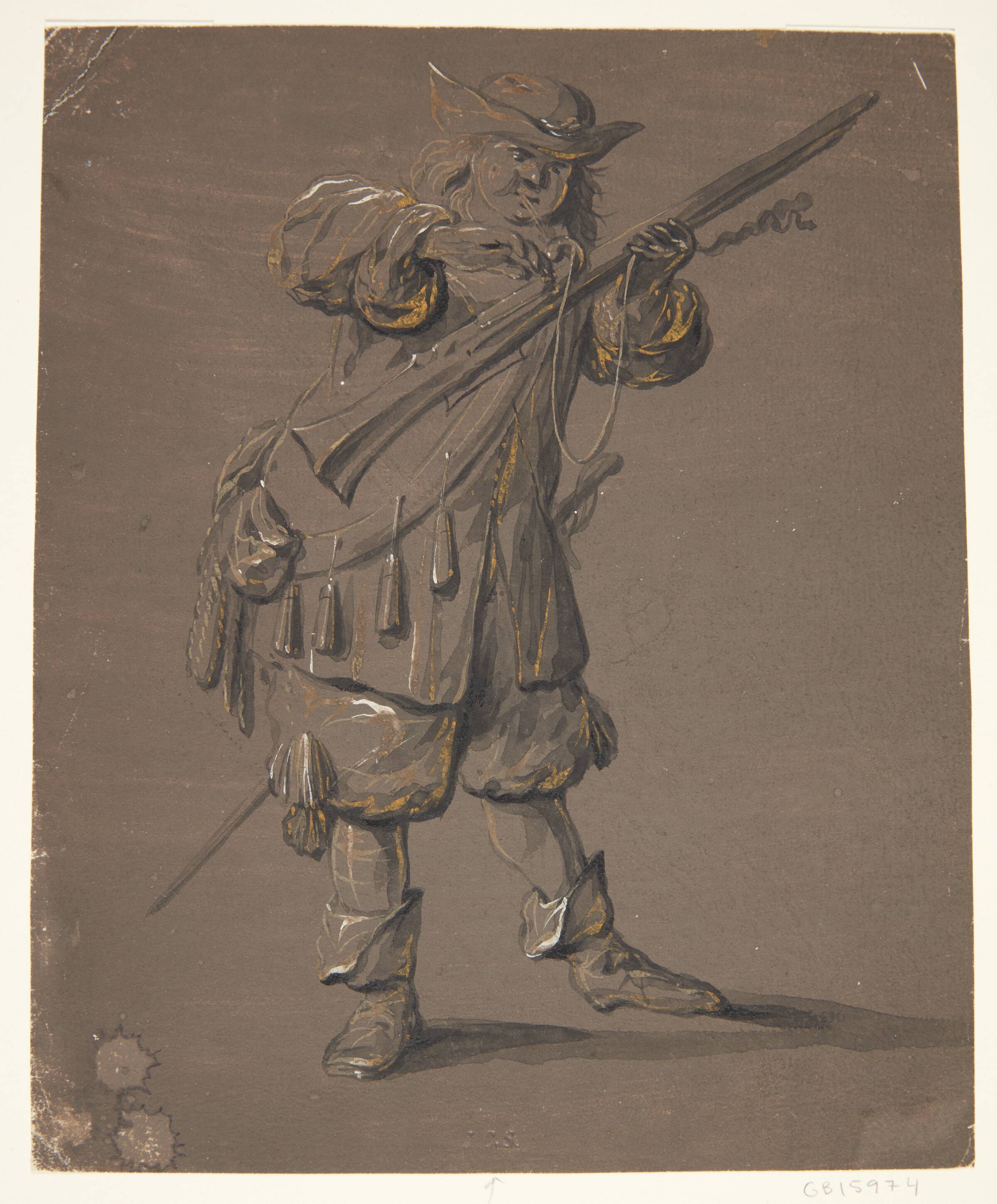 Soldat med gevær, Johan le Ducq, 1629-1676