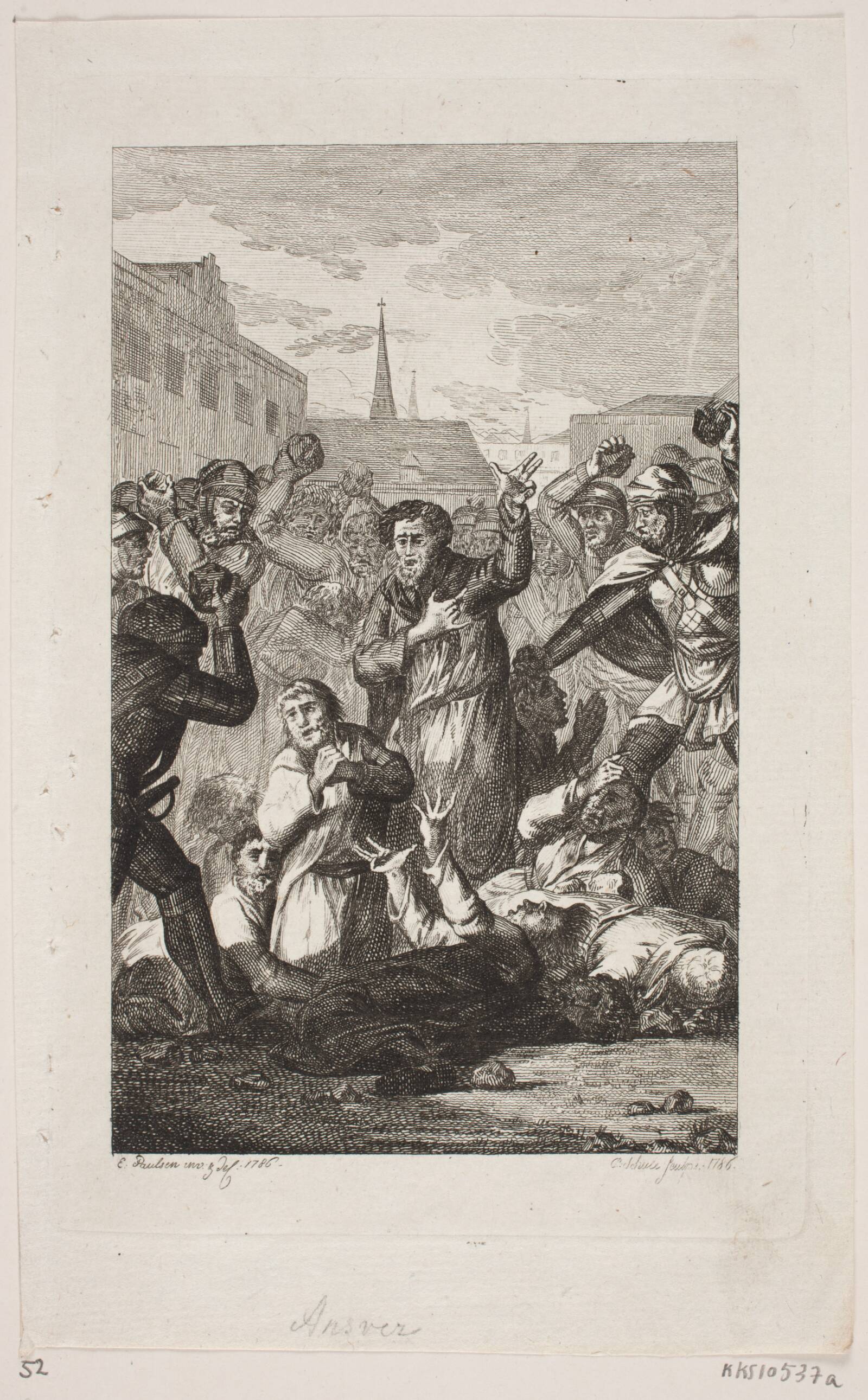 Ansver, Georg Christian Schule, 1786