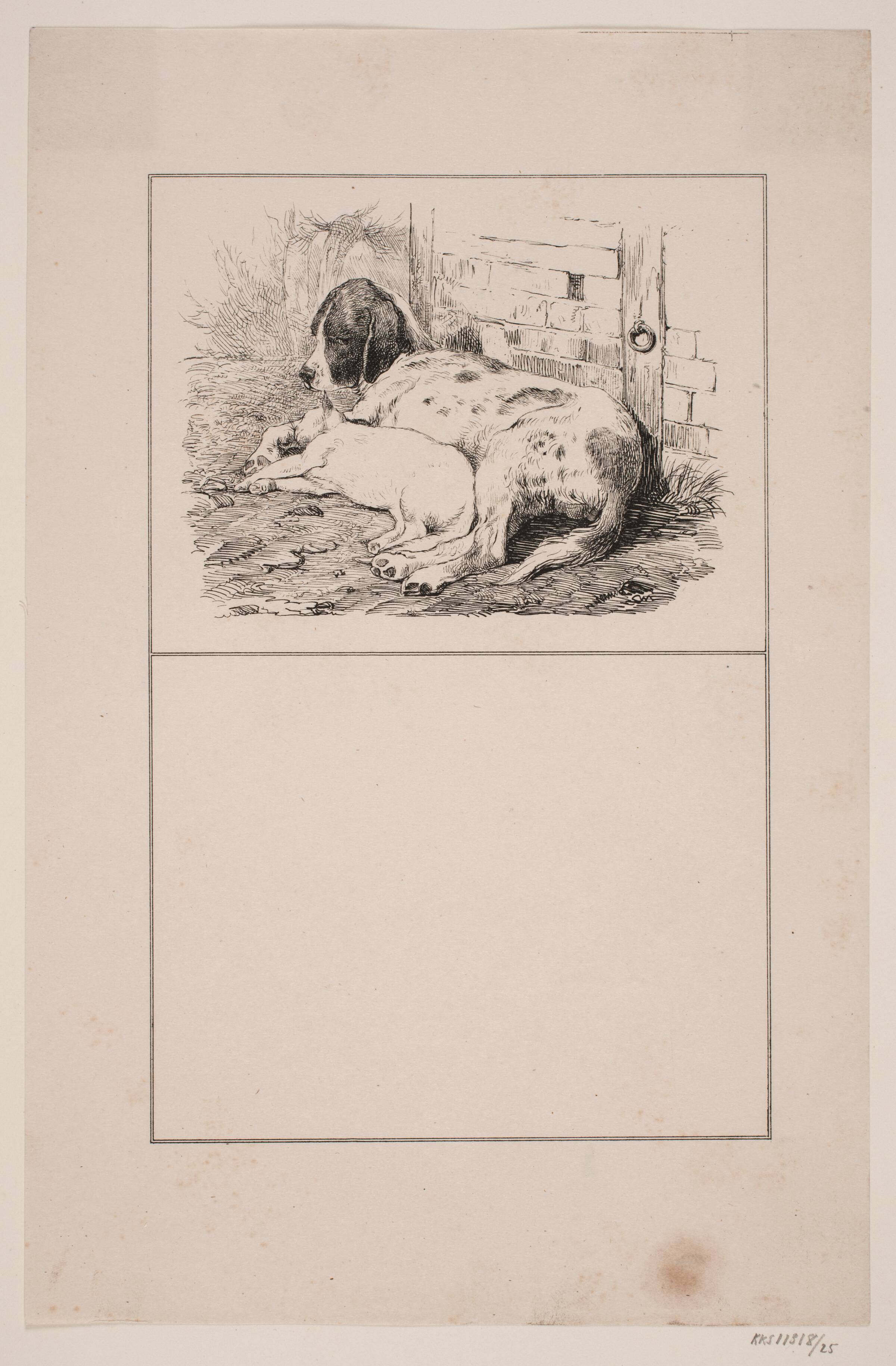 De to venner, Adolph Kittendorff, 1845