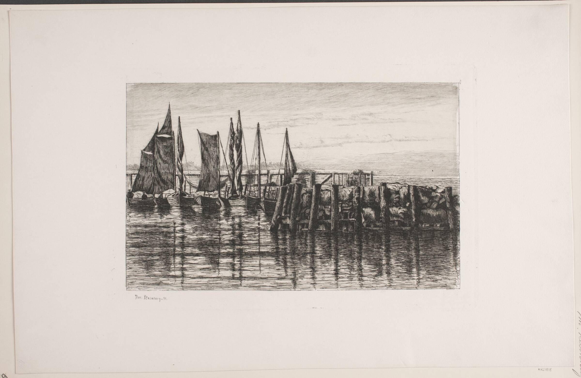 Skovshoved havn, Max Kleinsorg, 1894