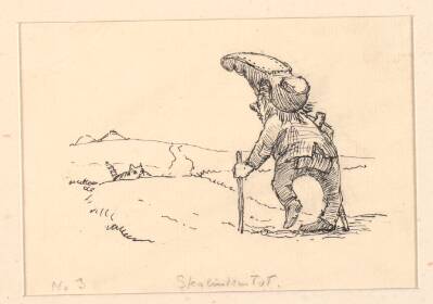 Illustration til "Den tykke kat"