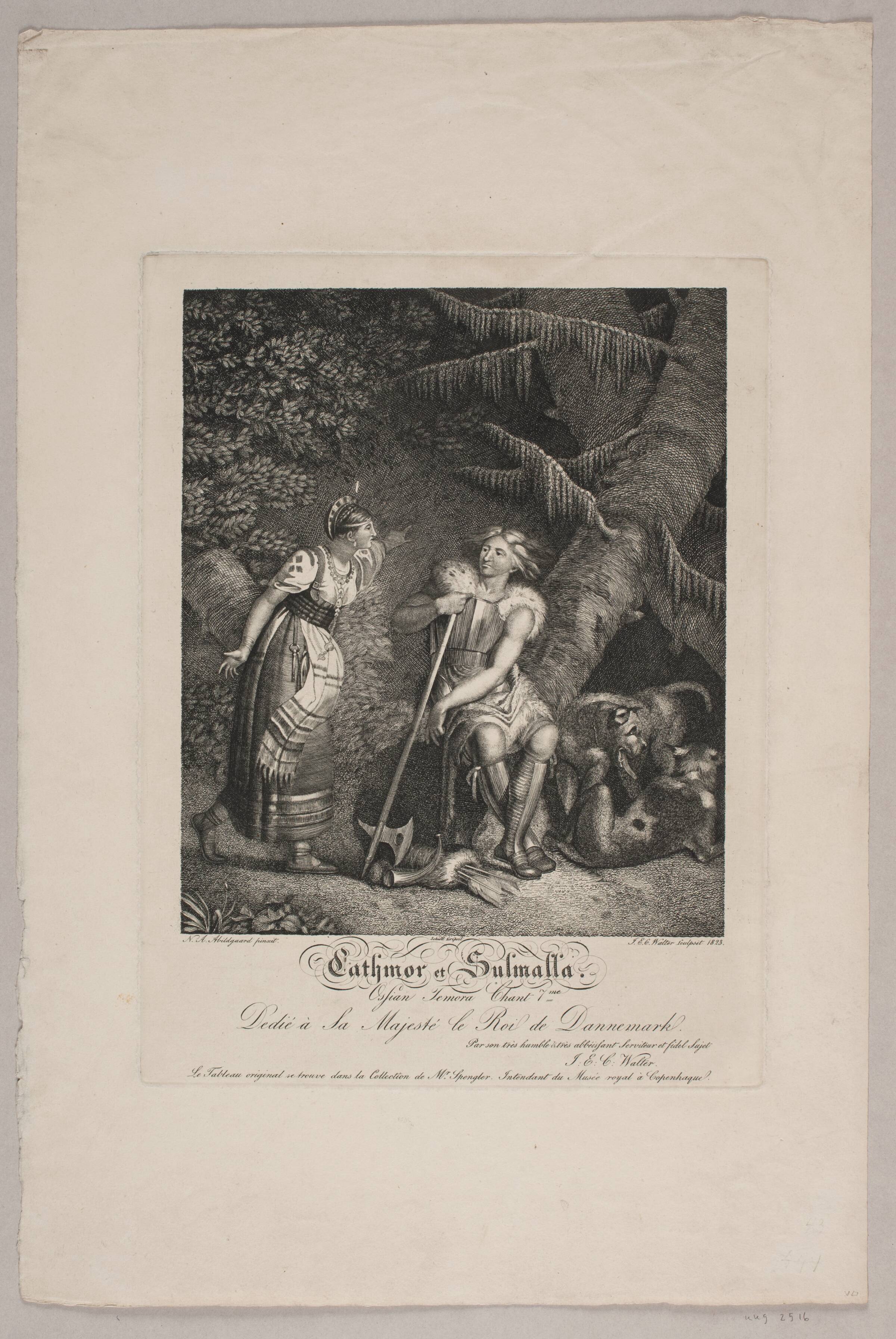 Cathmor og Sulmalla, Johan Christian Ernst Walter, 1823