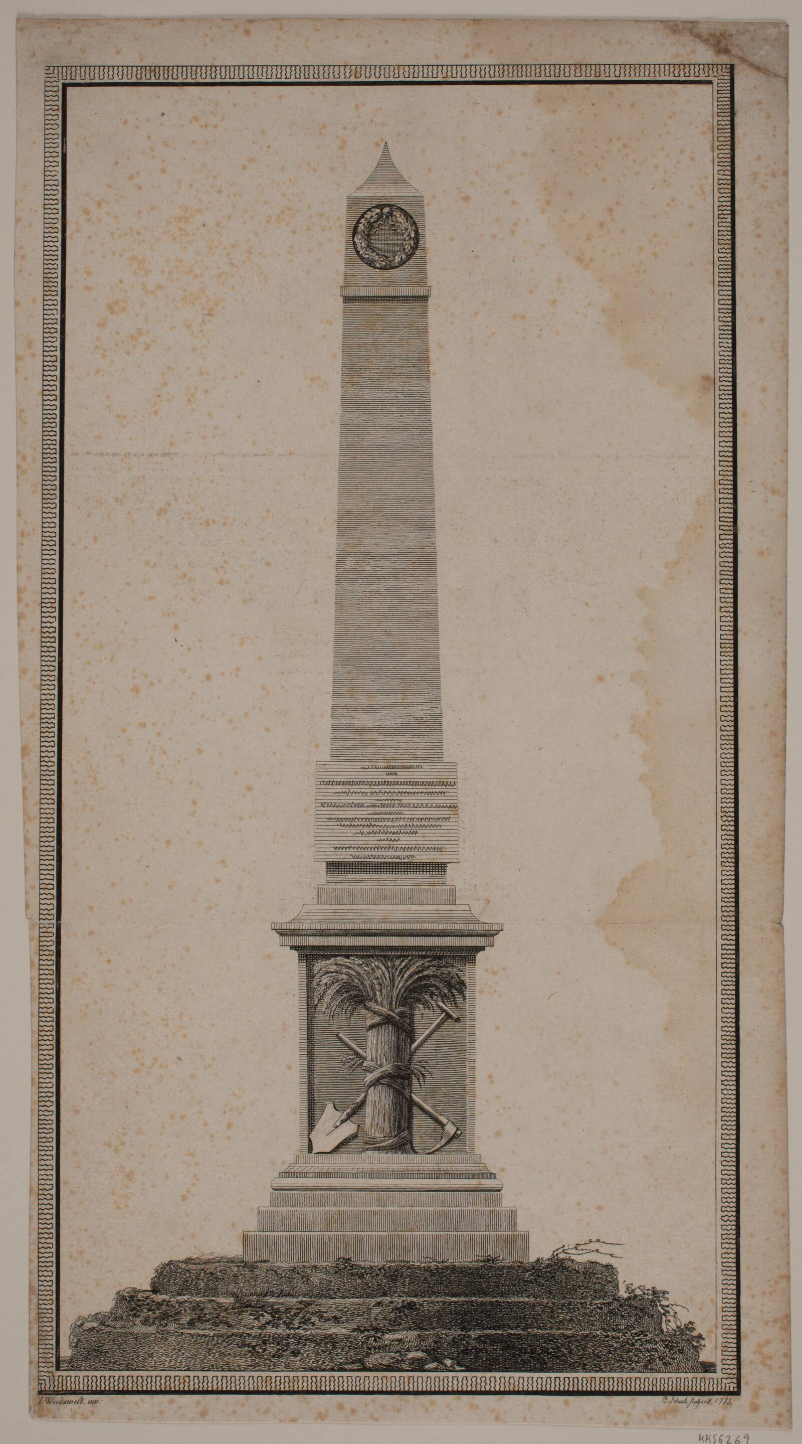 Bernstorffs mindestøtte, Georg Christian Schule, 1783