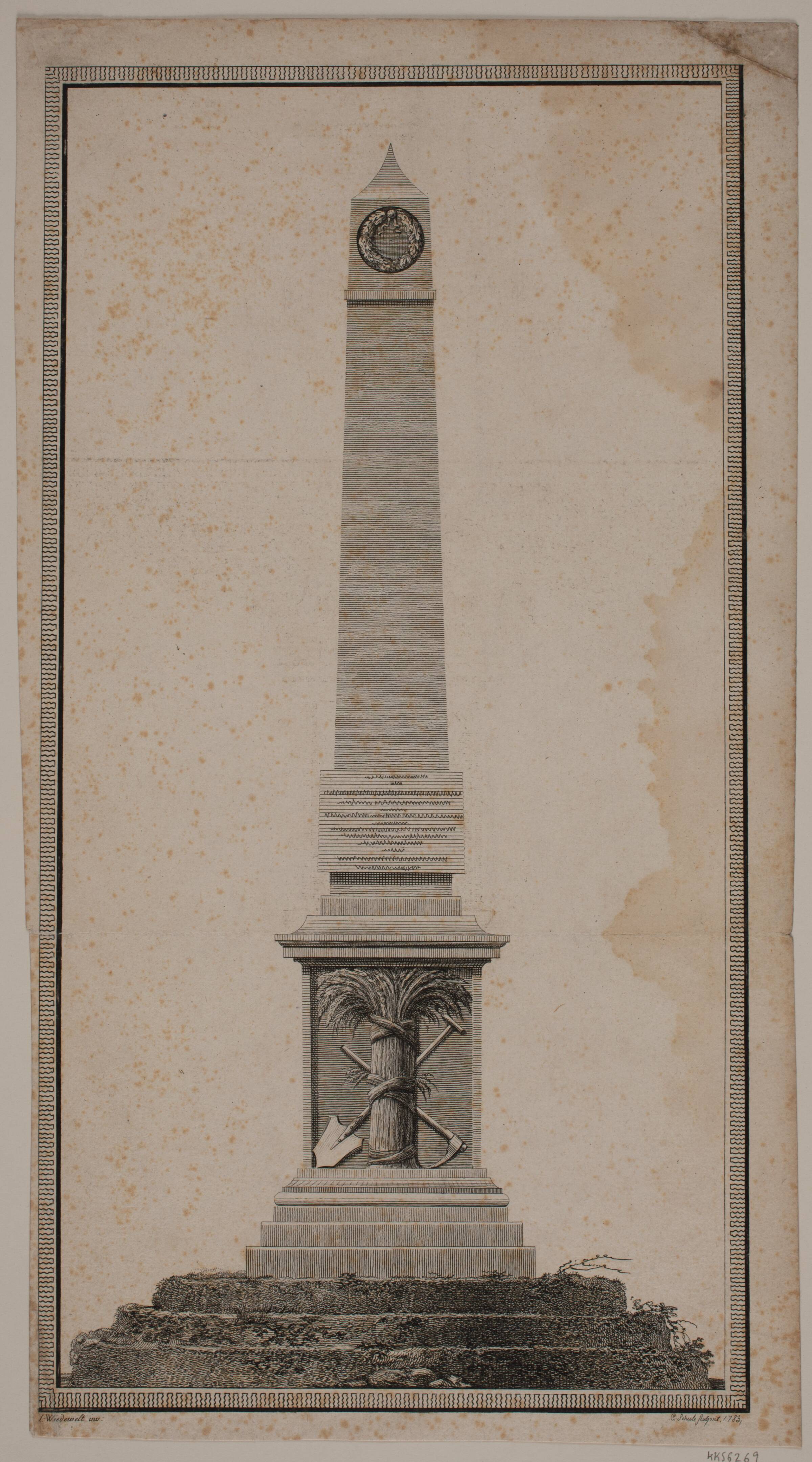 Bernstorffs mindestøtte, Georg Christian Schule, 1783