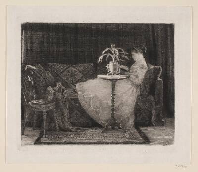 Læsende dame