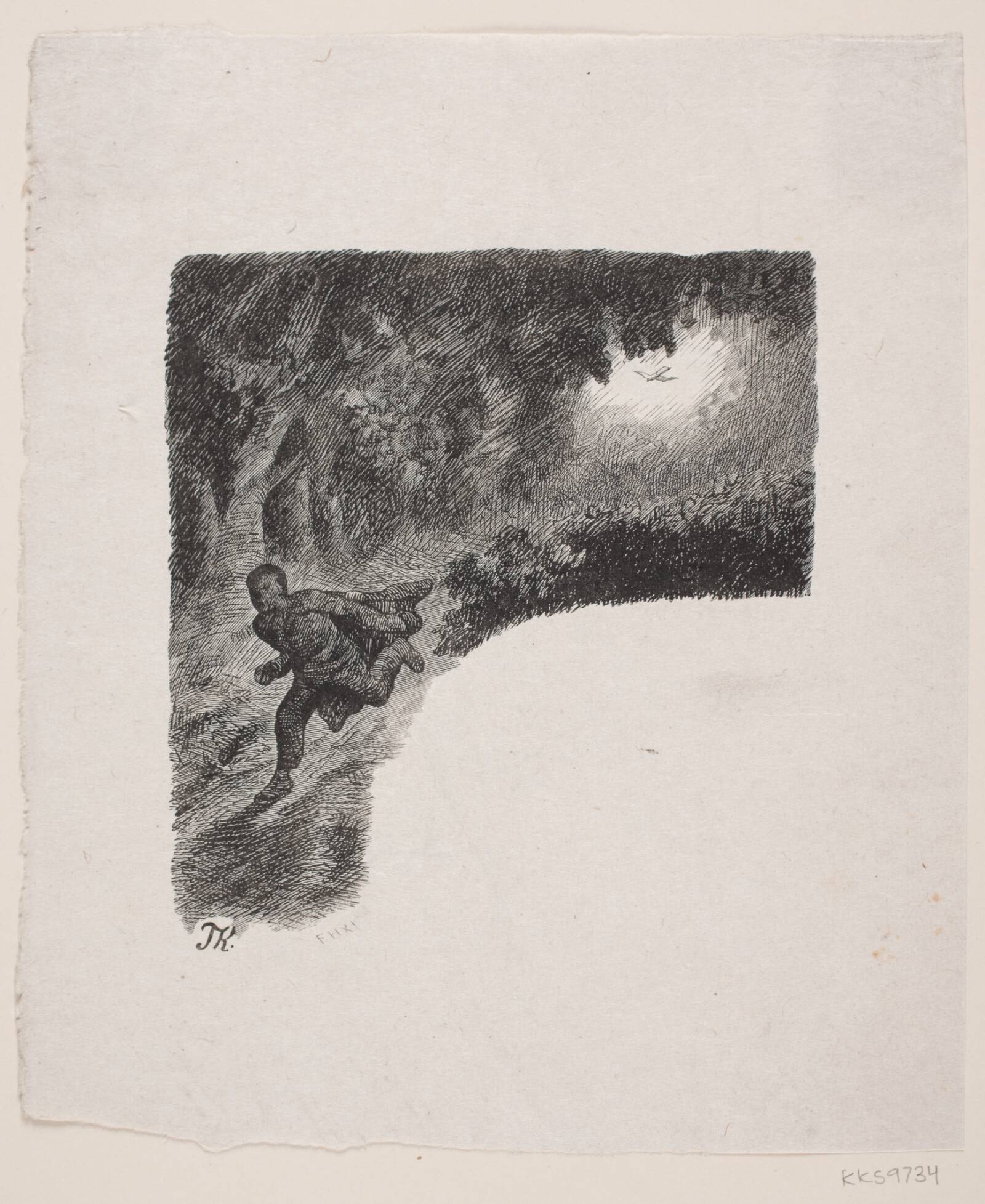 Illustration til "Guldfuglen", Ubekendt, 1870-1882