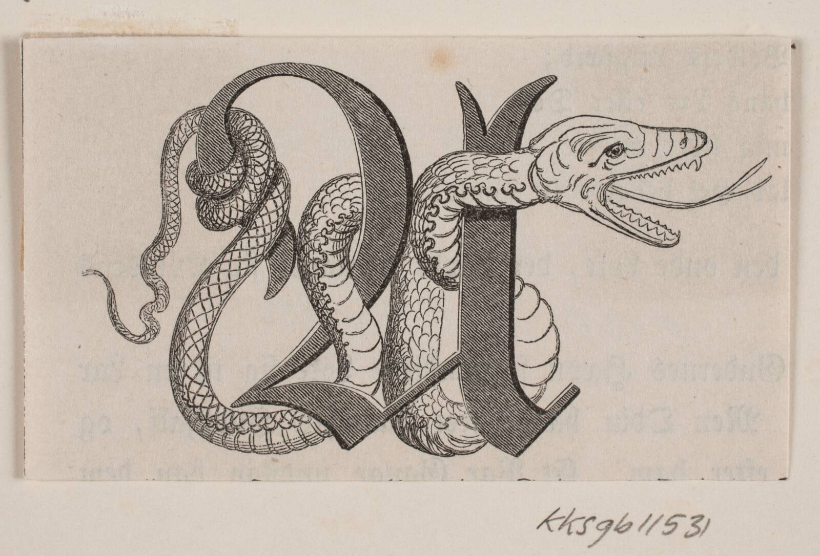 Initialer til Fabricius' Danmarks historie, H.C. Henneberg, 1854