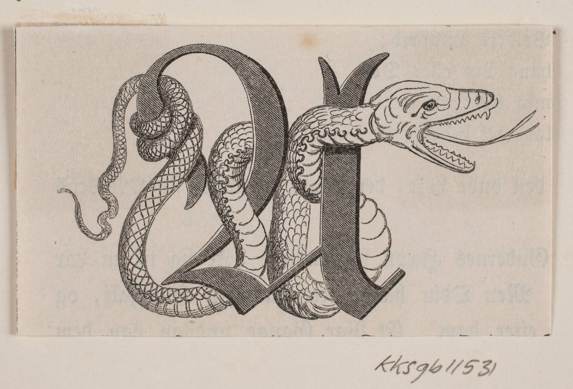 Initialer til Fabricius' Danmarks historie, H.C. Henneberg, 1854