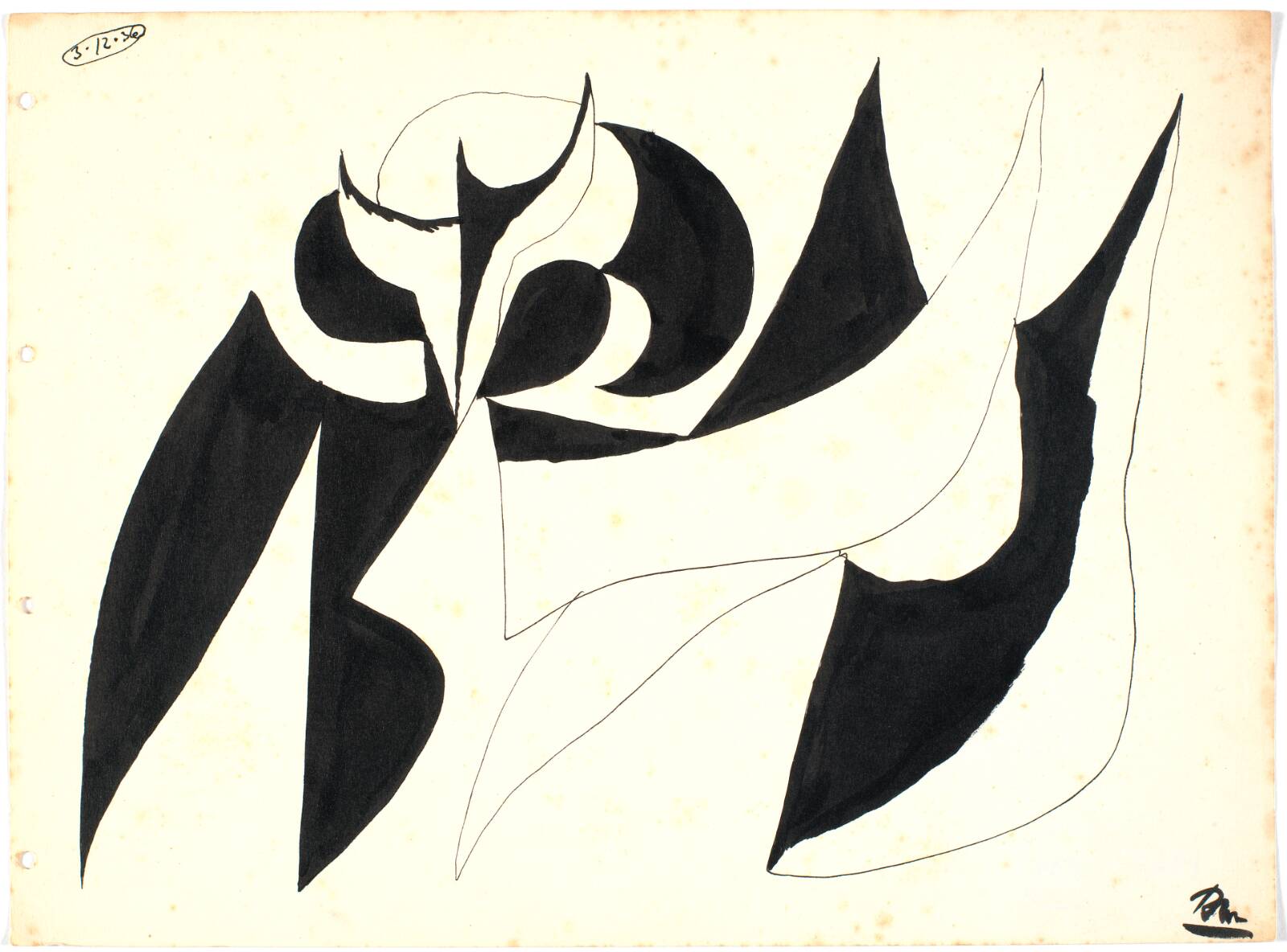 Botanisk figuration, Richard Mortensen, 1937