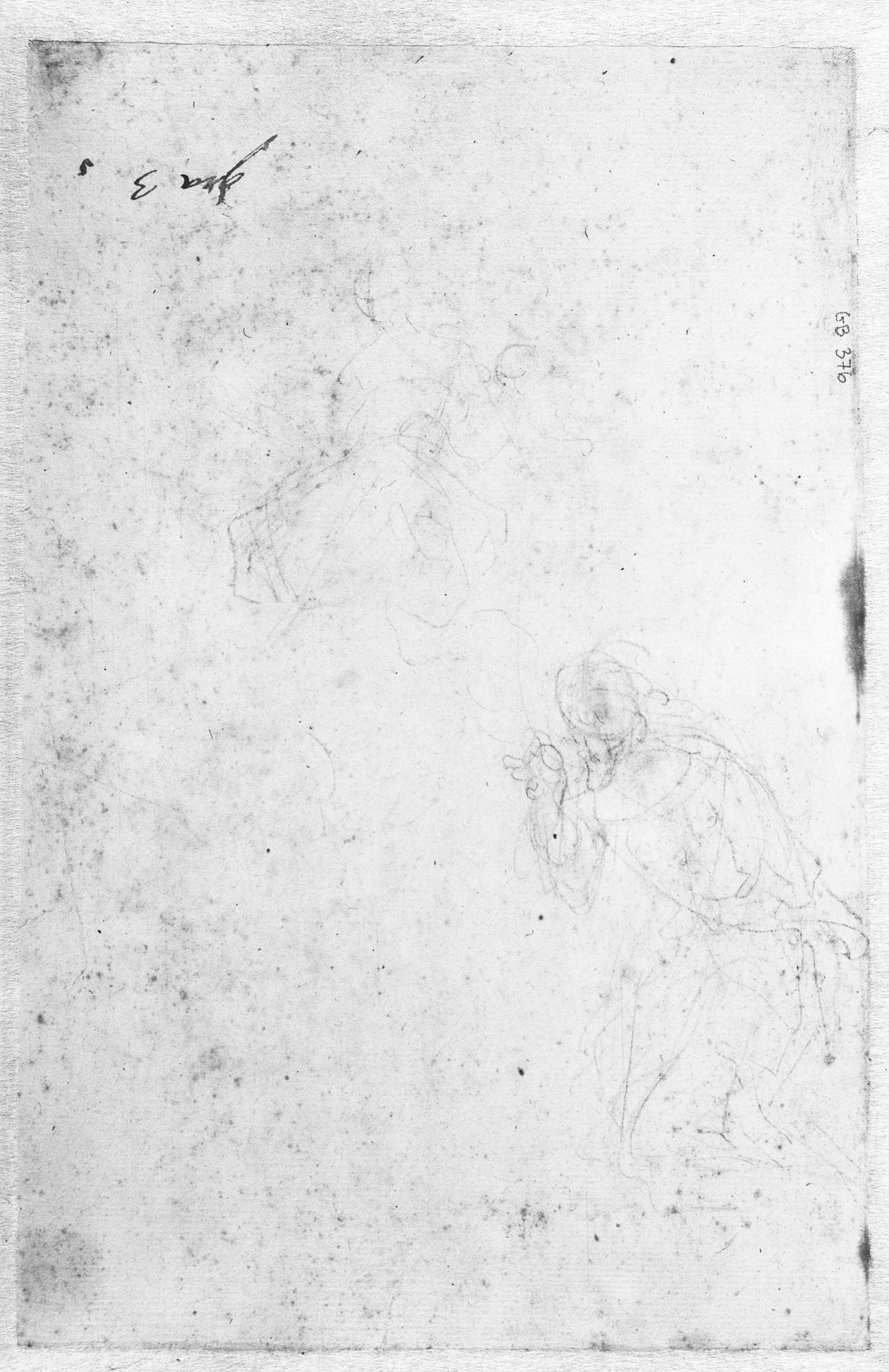 Skitser til Madonna med barn og en knælende figur, Francesco Solimena, 1734-1736