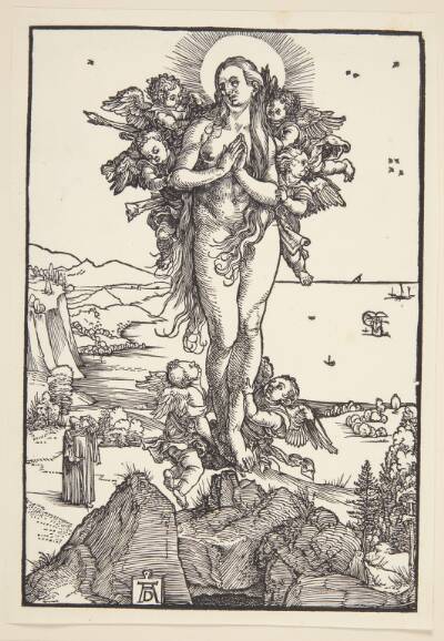 Maria Magdalene føres til himmels af englene
