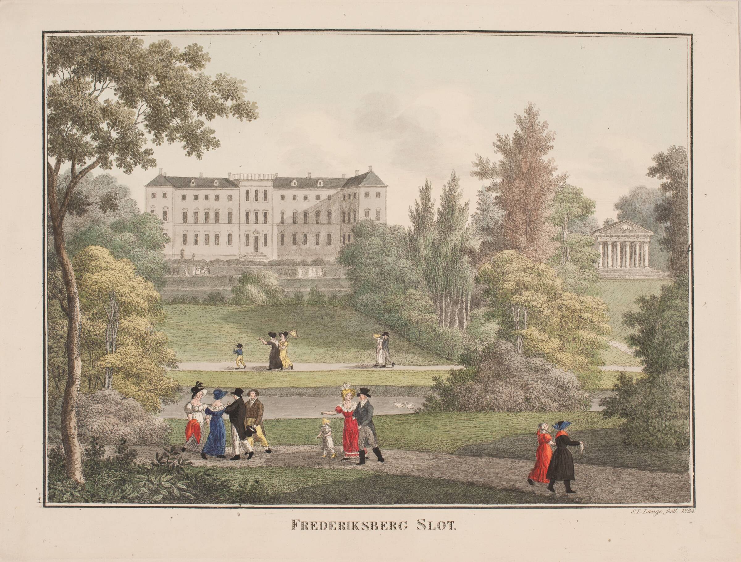 Frederiksberg Slot, Søren L. Lange, 1824