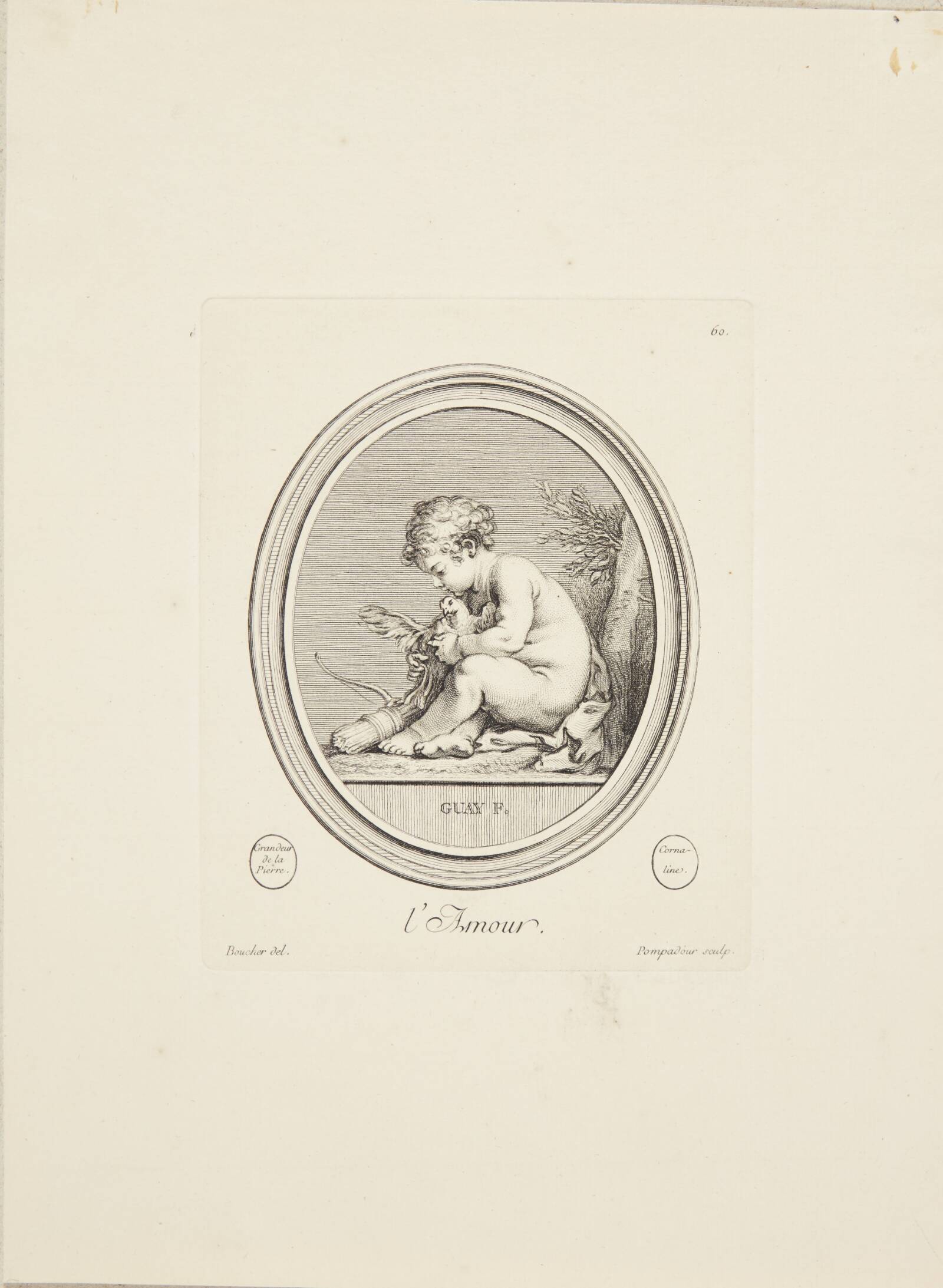Amor, Мадам де Помпадур, 1753-1757